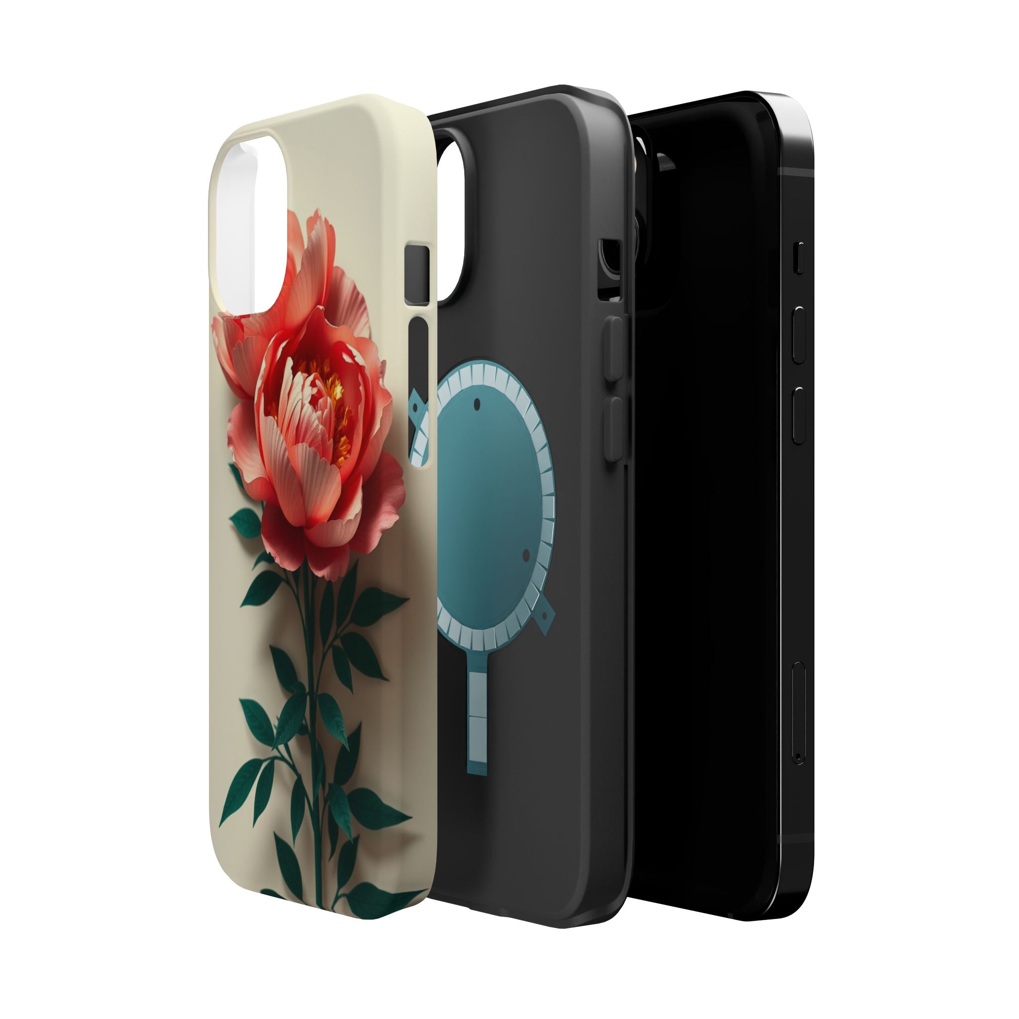 iPhone Emerald Green And Gold Peony Bouquet Slim iPhone Everyday · iPhone Case