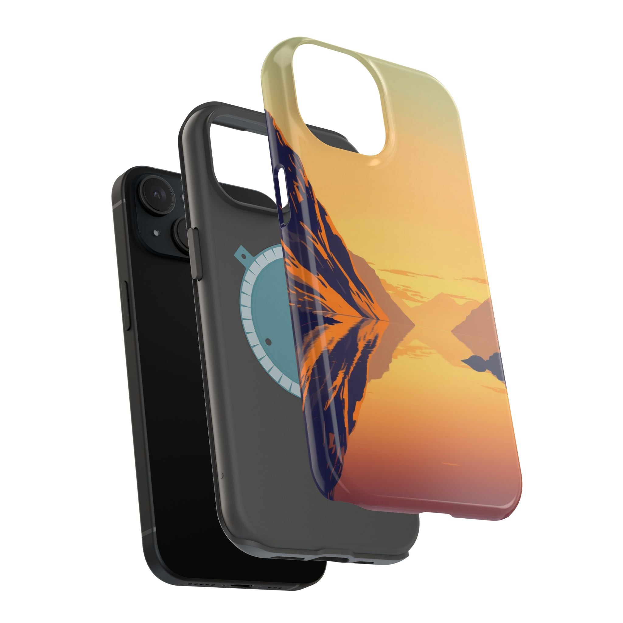 iPhone Fjord Reflection Pop Art Bold Slim Everyday Designer Case · iPhone Case