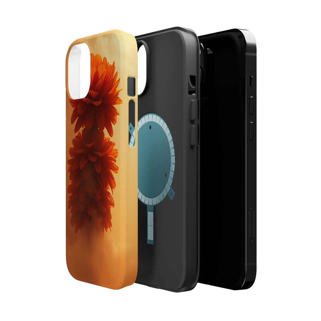 iPhone Ranunculus Stack 3D Digital Bold Modern Everyday Snap Case · iPhone Case