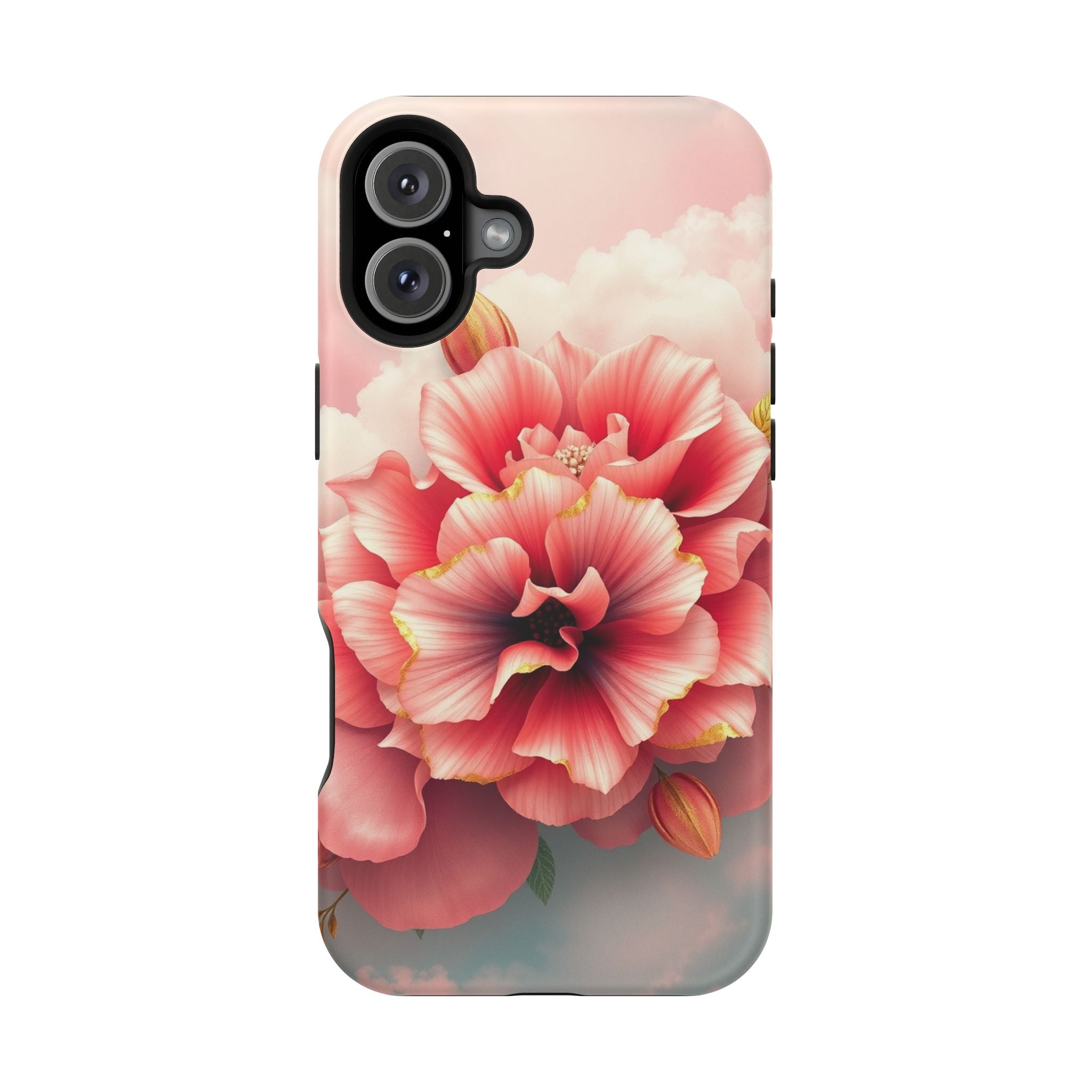 iPhone Pastel Floral Cloud Gold Foil Luxury Slim iPhone Everyday · iPhone Case