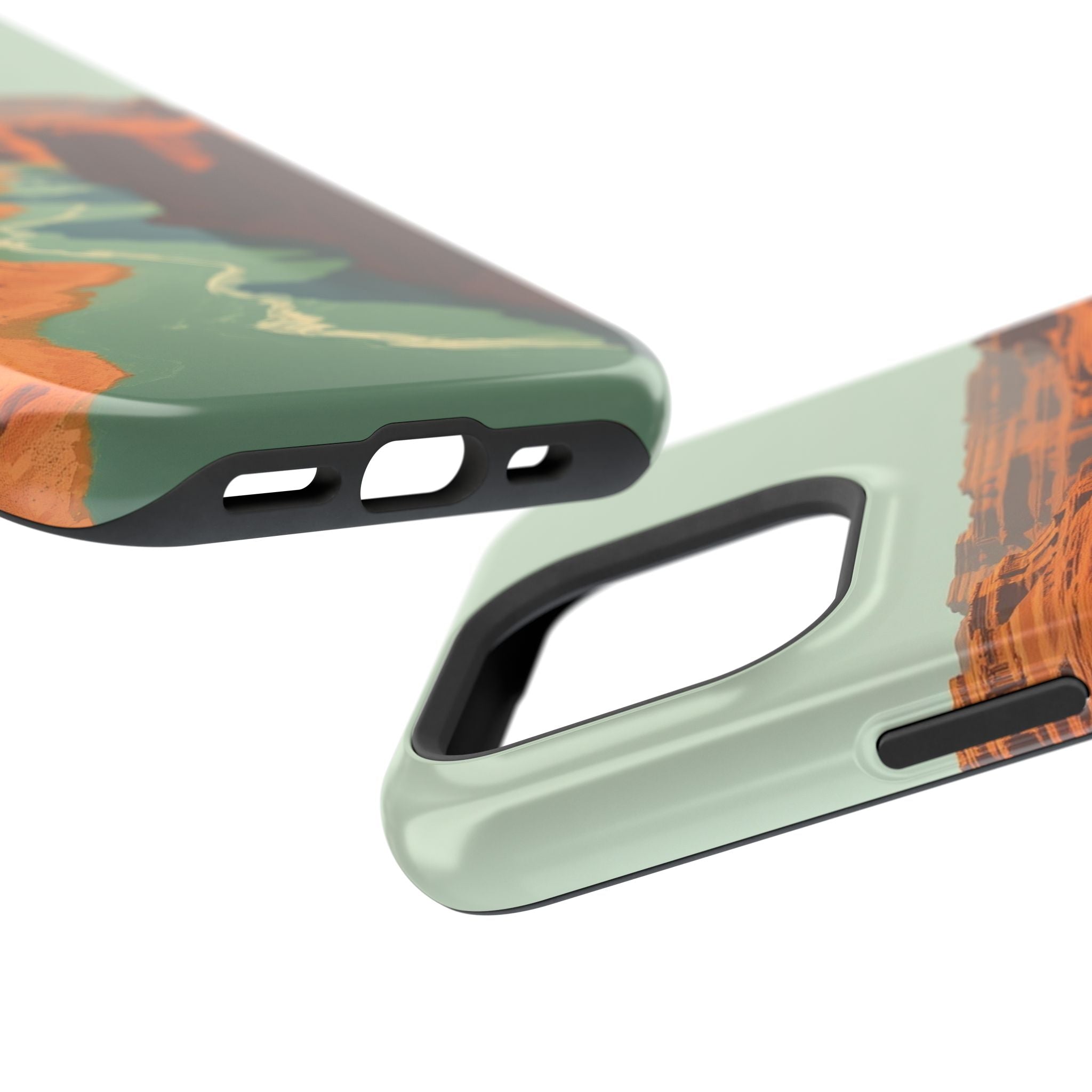 iPhone Burnt Orange And Sand River Canyon Slim iPhone Everyday Designer · iPhone