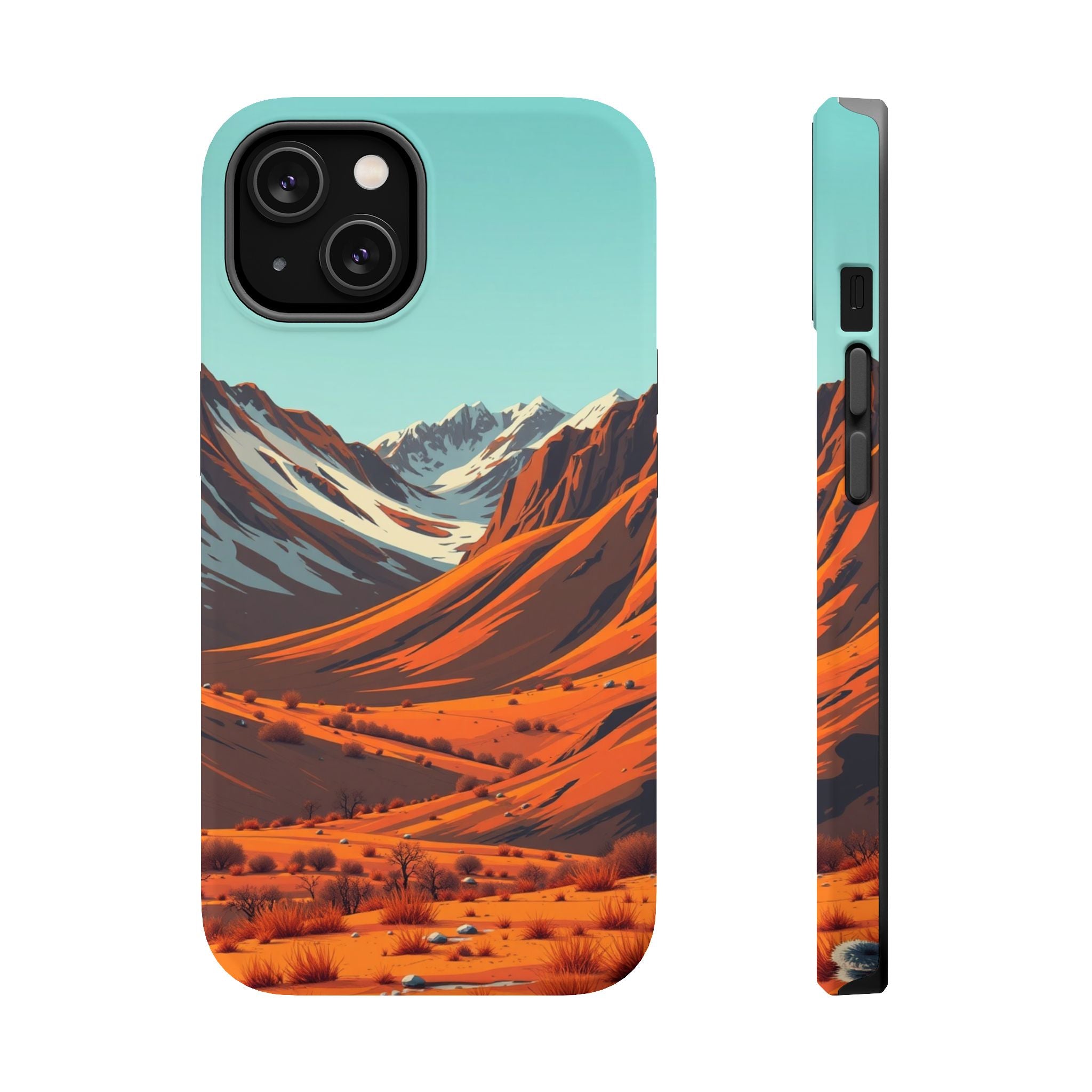 iPhone Mustard And Rust Arctic Tundra Slim Everyday Designer Case · iPhone Case