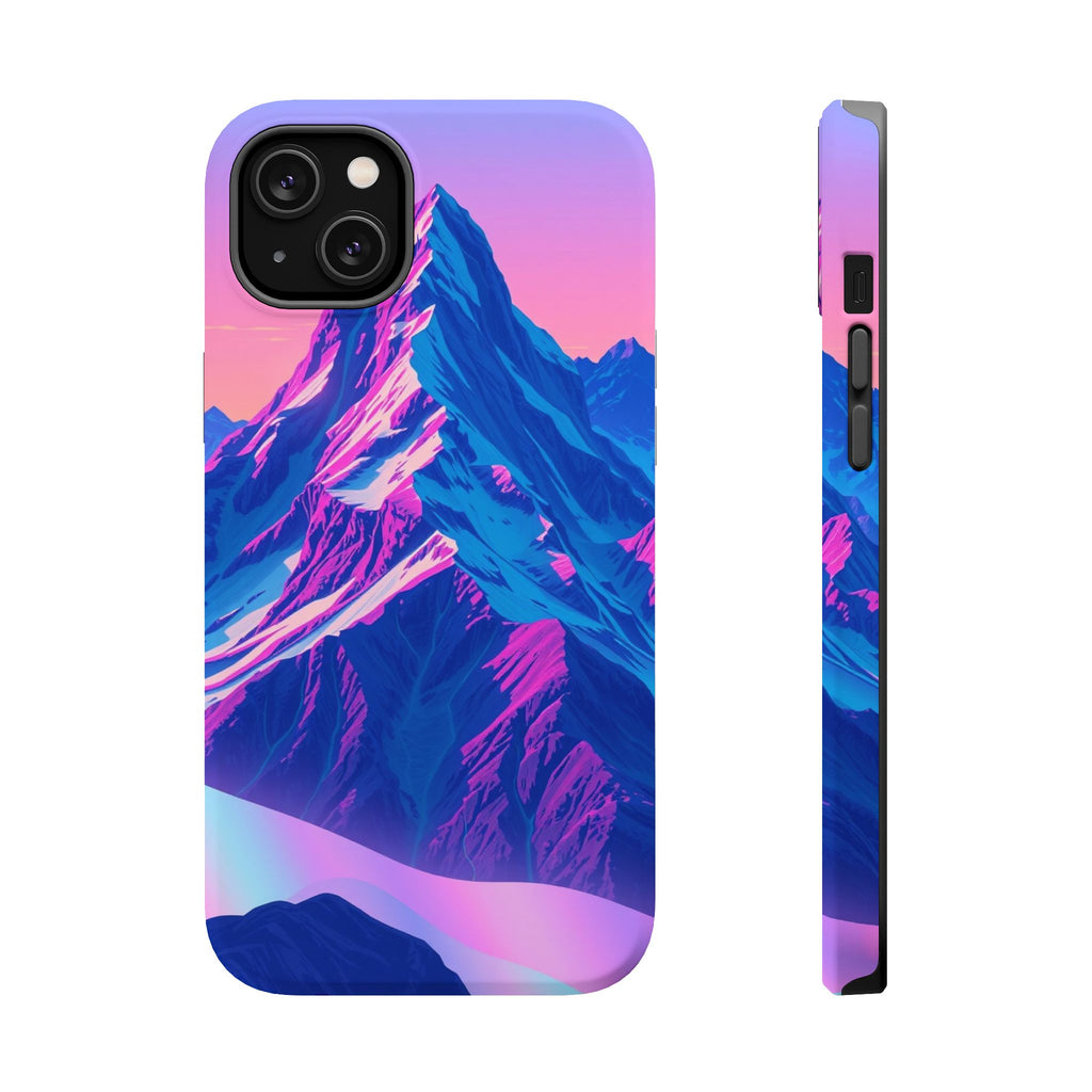 iPhone Mountain at Sunrise Holographic Iridescent iPhone Clean Minimal · iPhone