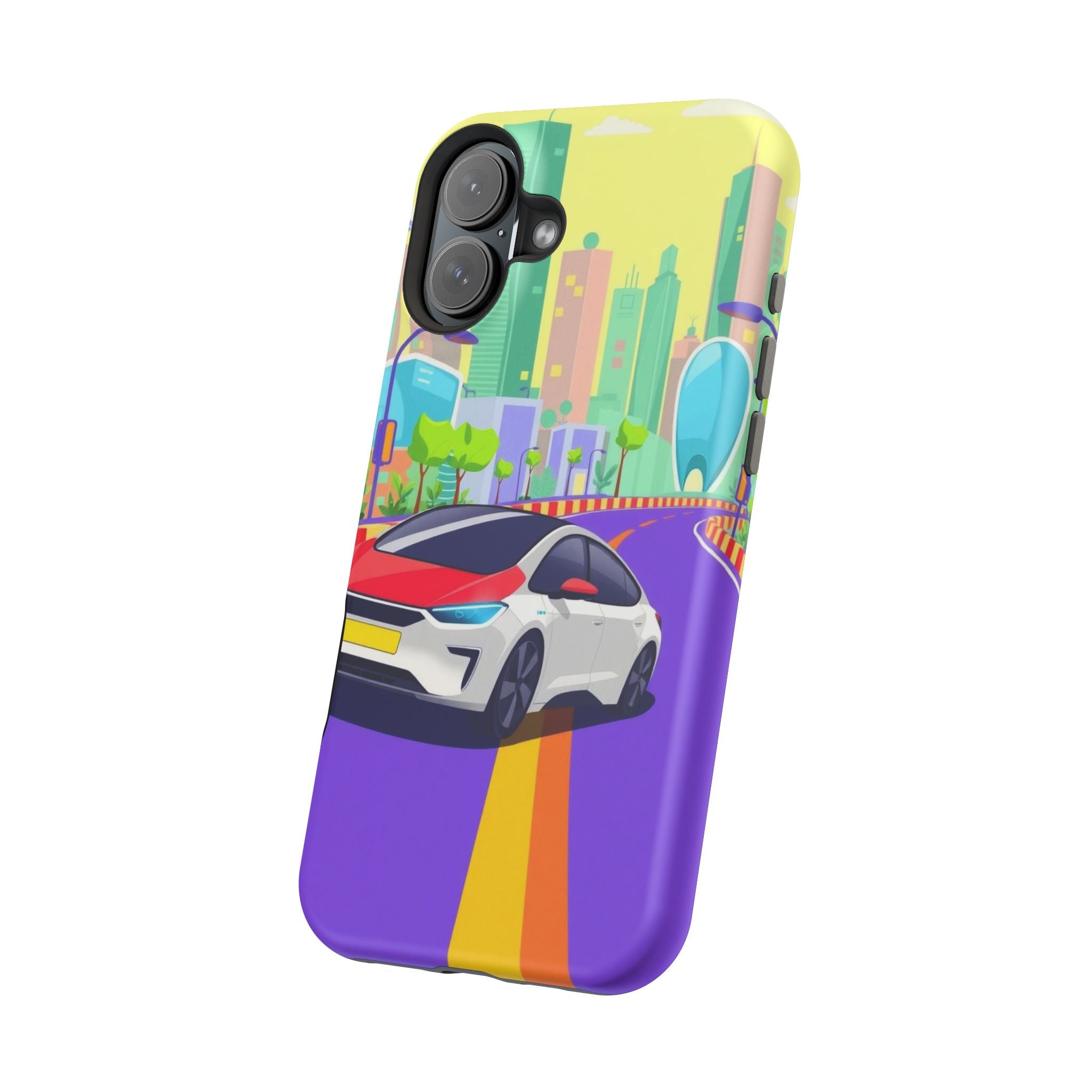 iPhone Electric Car Future Kids Fun Phone Case Gift Slim Snap Case · iPhone Case