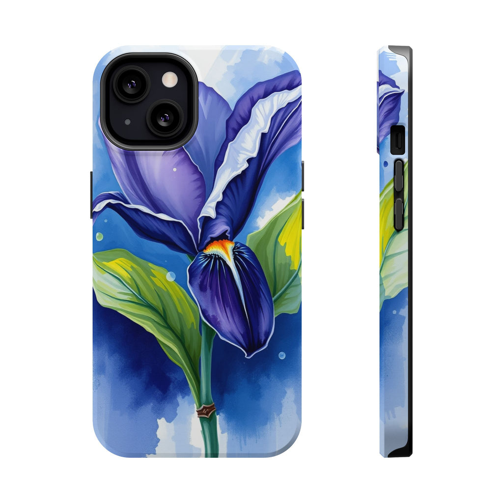 iPhone Indigo And Violet Petal Storm Slim Everyday Designer Case · iPhone Case