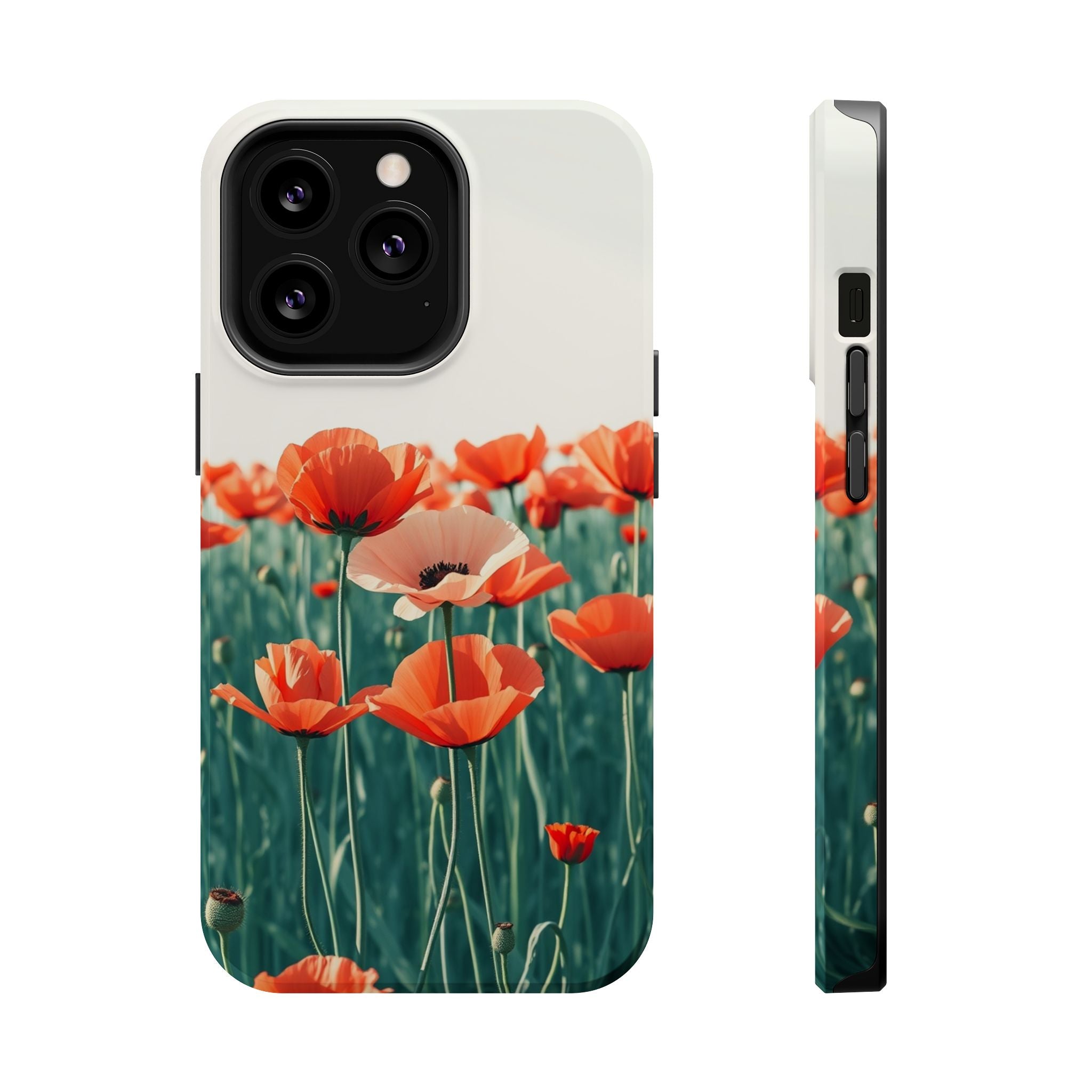 iPhone Mint And Blush Poppy Field 10 Slim Everyday Designer Case · iPhone Case