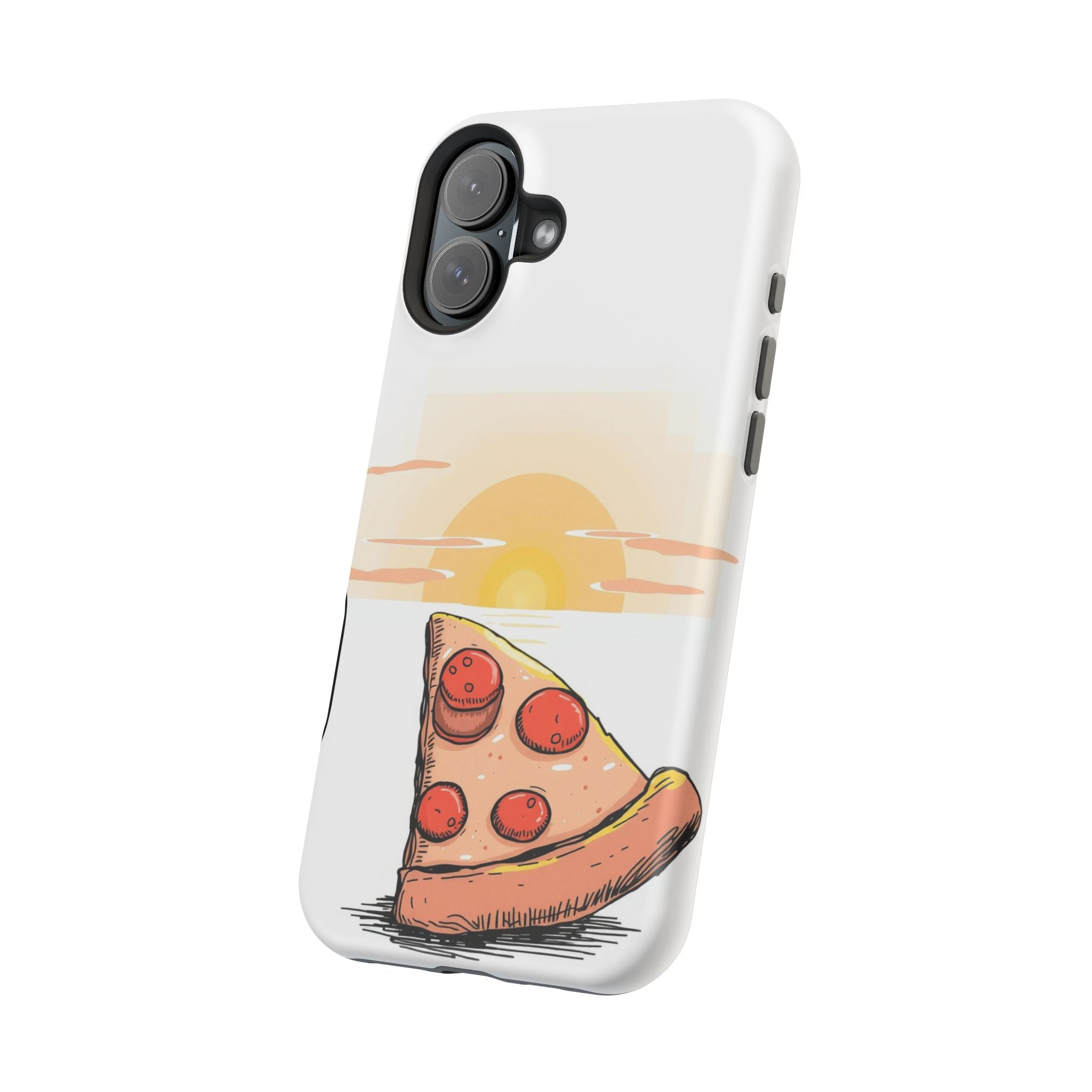 iPhone Earthy Pizza Slice Sunset Design Slim Everyday Designer Case · iPhone Cas