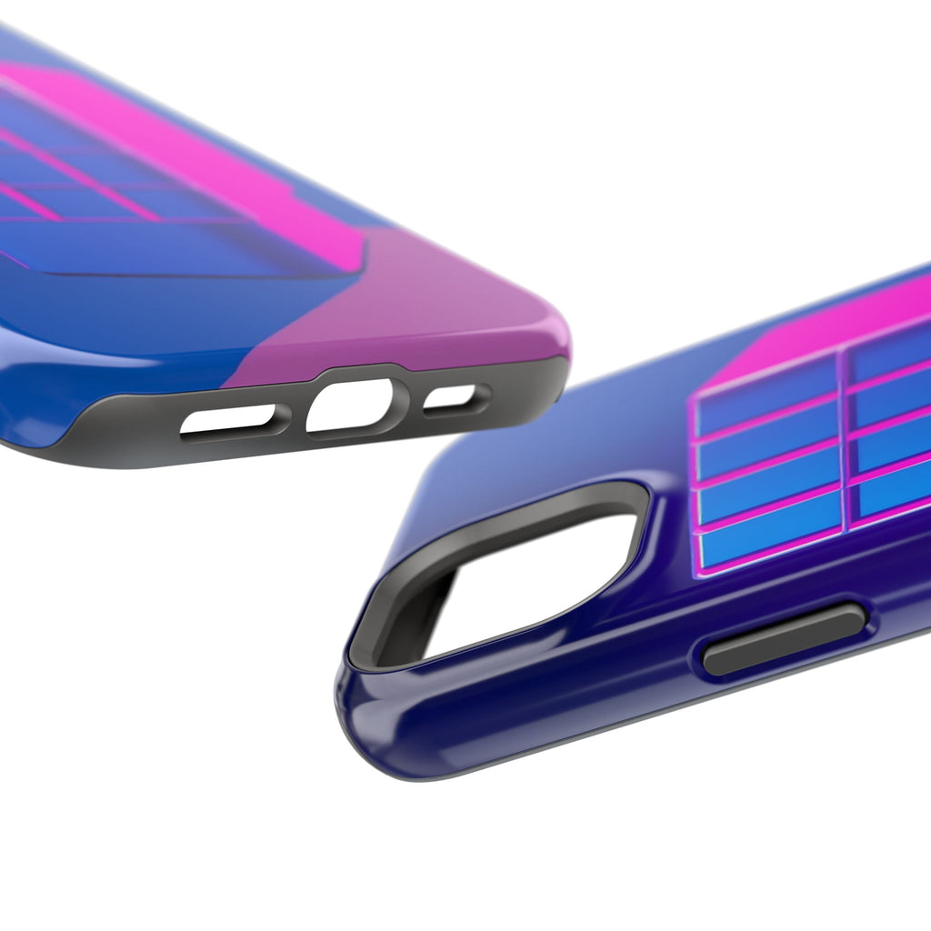 iPhone Earthy 80s Grid Synthwave Design Slim Everyday Designer Case · iPhone Cas