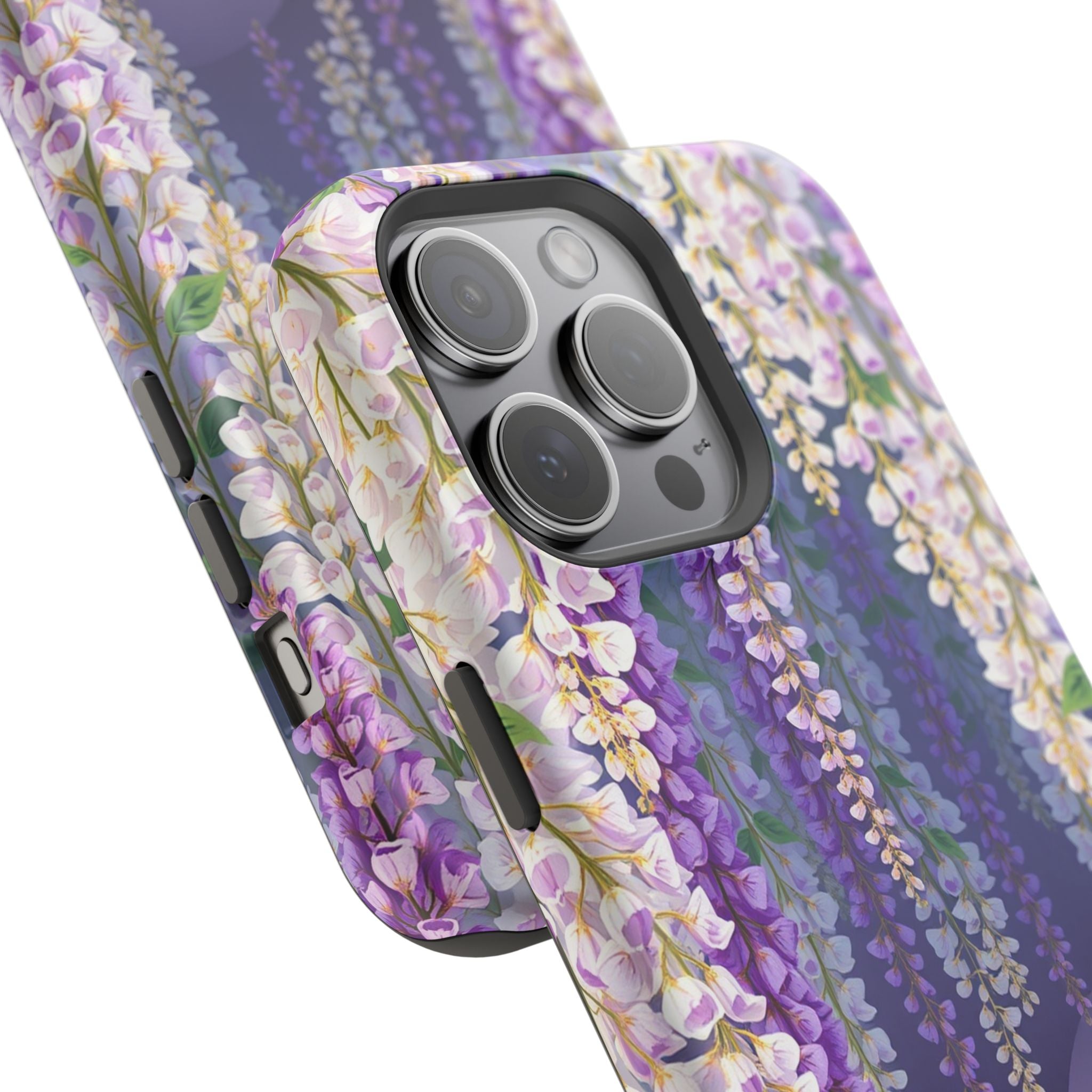 iPhone Mint And Blush Wisteria Cascade Slim Everyday Designer Case · iPhone Case