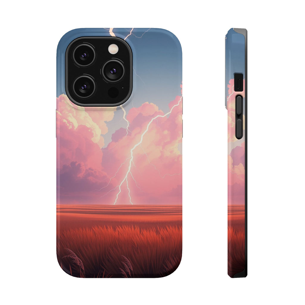 iPhone Prairie Lightning Bold Art Bold Modern Everyday Snap Case · iPhone Case