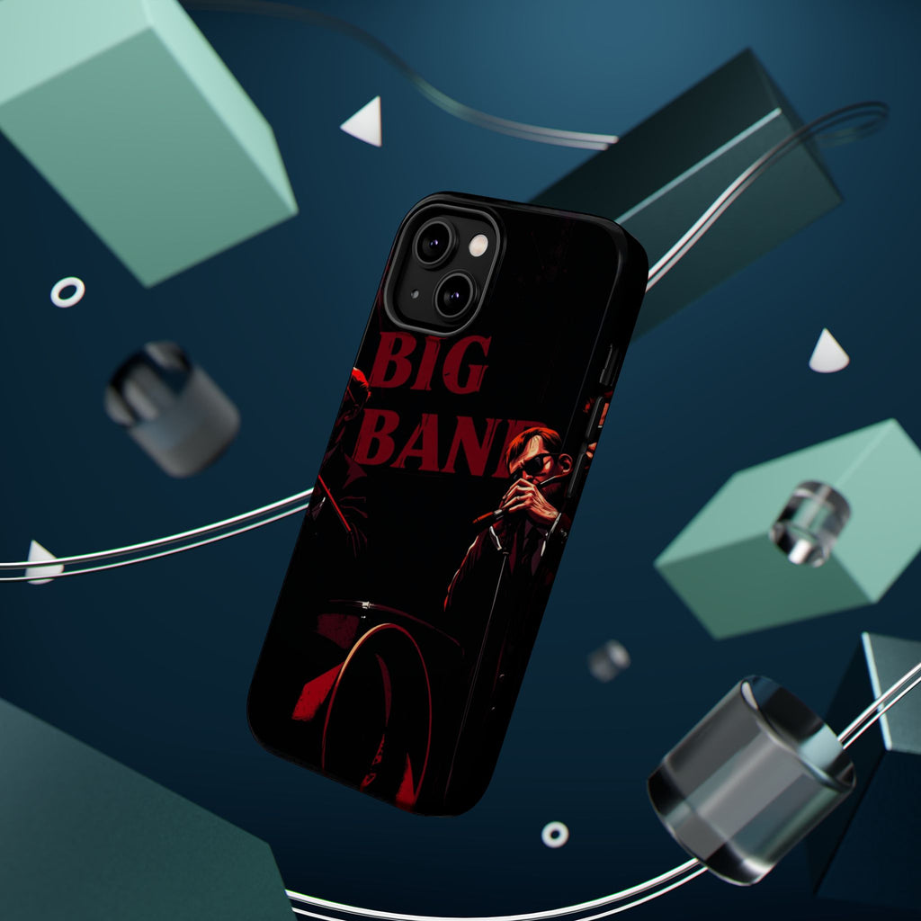 iPhone Black And Crimson Big Band Era Slim Everyday Designer Case · iPhone Case