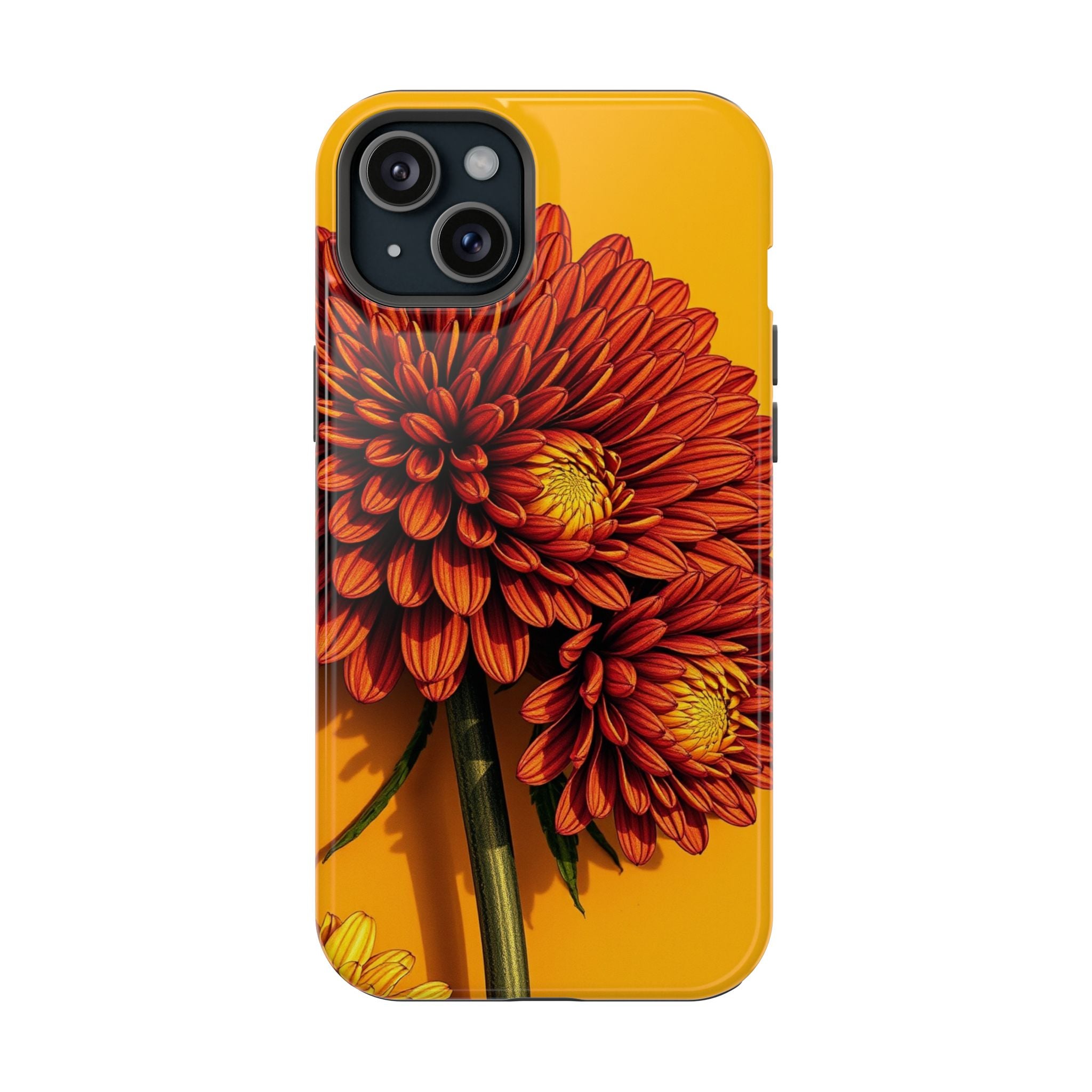 iPhone Mustard And Rust Ranunculus Stack Slim Everyday iPhone 14 · iPhone Case