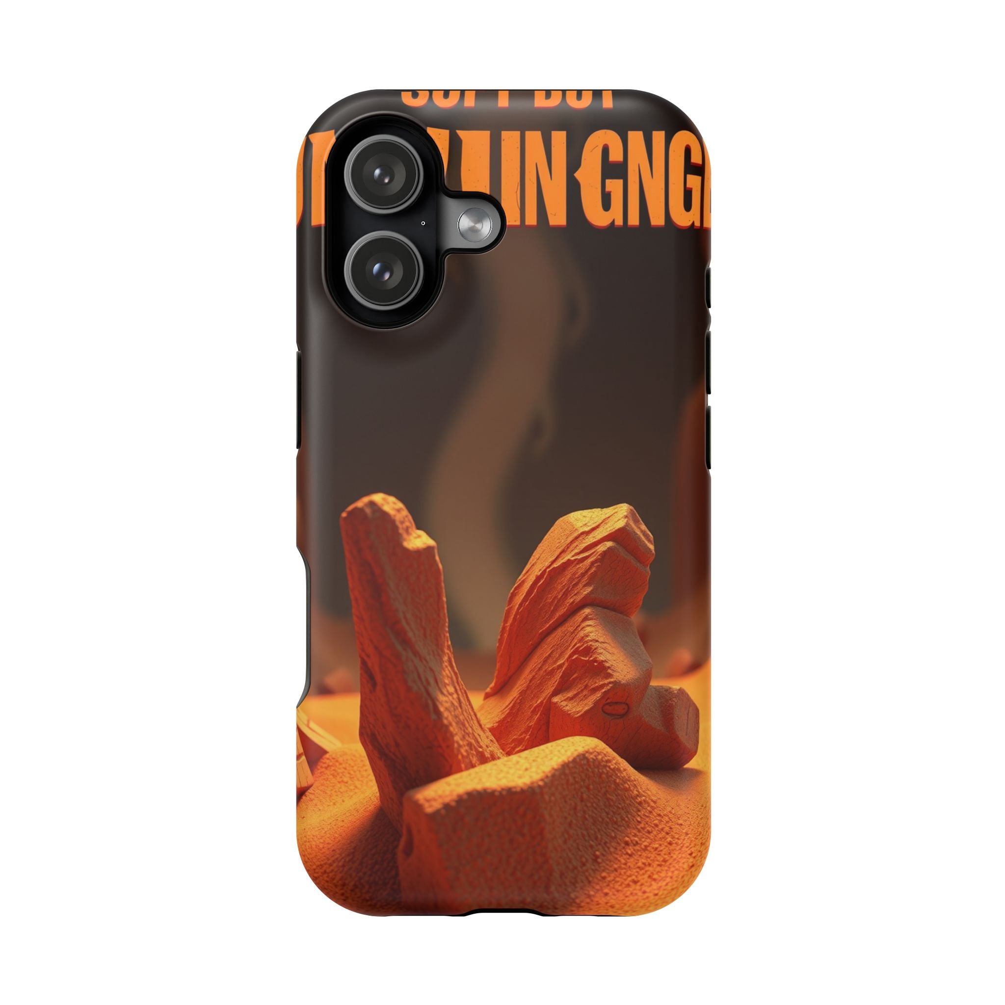 iPhone Earthy Soft but Unhinged Design Slim Everyday Designer Case · iPhone Case