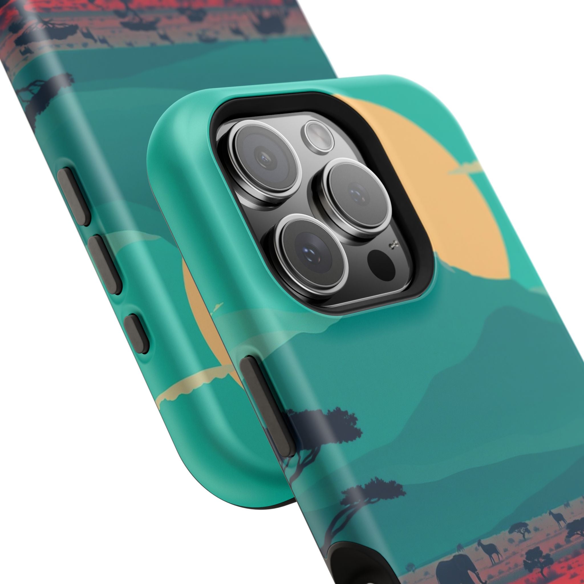 iPhone Savanna Horizon Vintage Retro Poster Slim iPhone Everyday · iPhone Case
