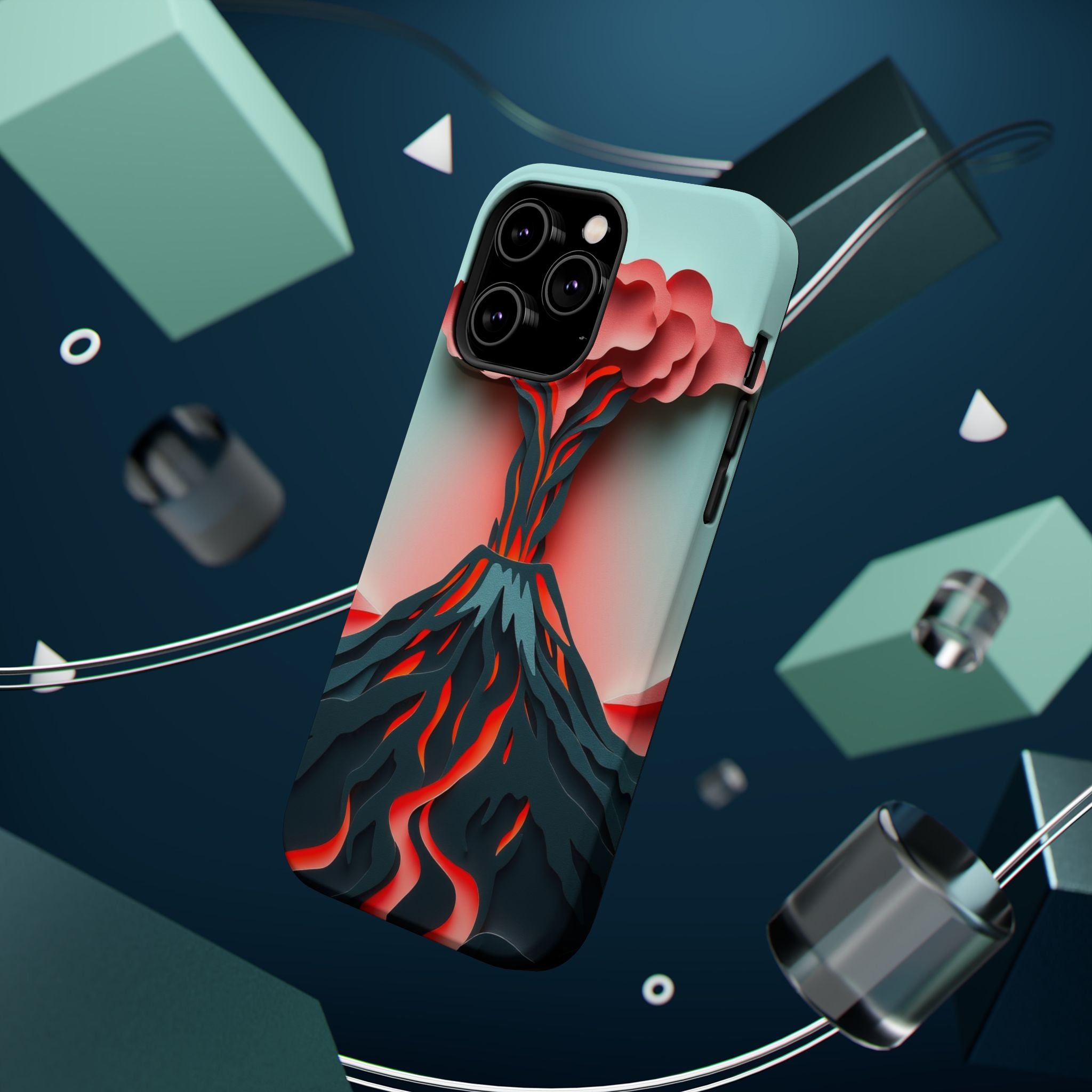 iPhone Mint And Blush Volcanic Eruption Slim Everyday iPhone Designer · iPhone C