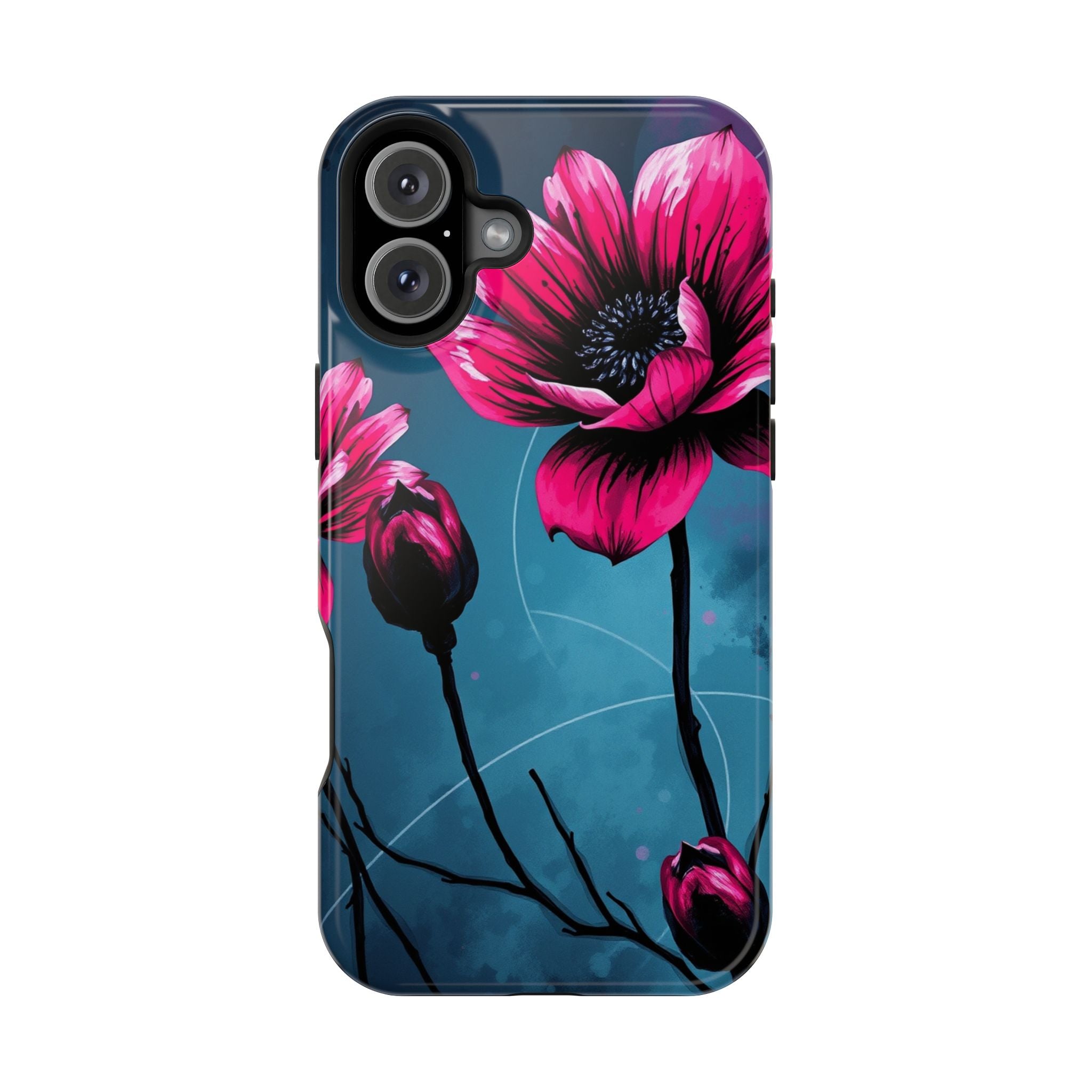 iPhone Floral Ink Wash Bold Art Slim Everyday Designer Case · iPhone Case