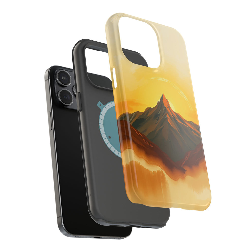 iPhone Mustard And Rust Mountain at Sunrise Slim iPhone Everyday · iPhone Case