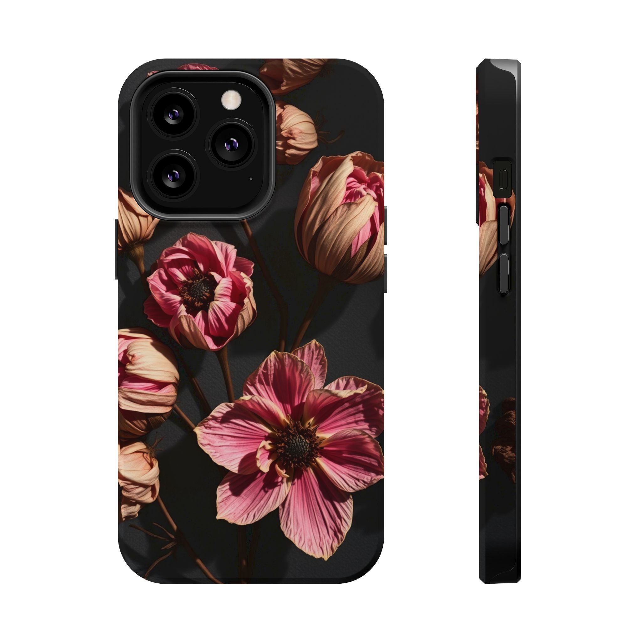 iPhone Dried Flower Flat Lay Electric Art Slim Snap Case · iPhone Case