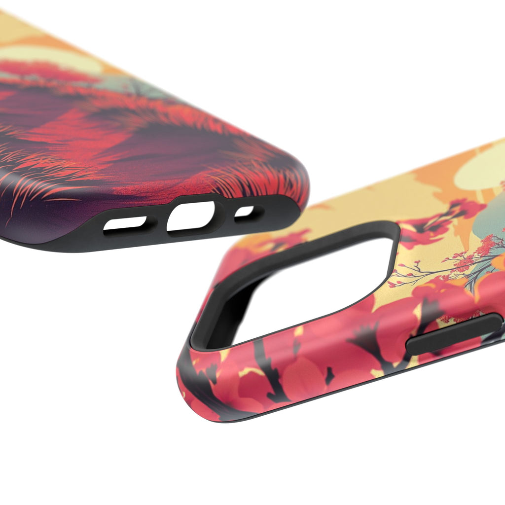 iPhone Sunset Amber And Peach Blossom Trail Soft iPhone 15 Finish · iPhone Case