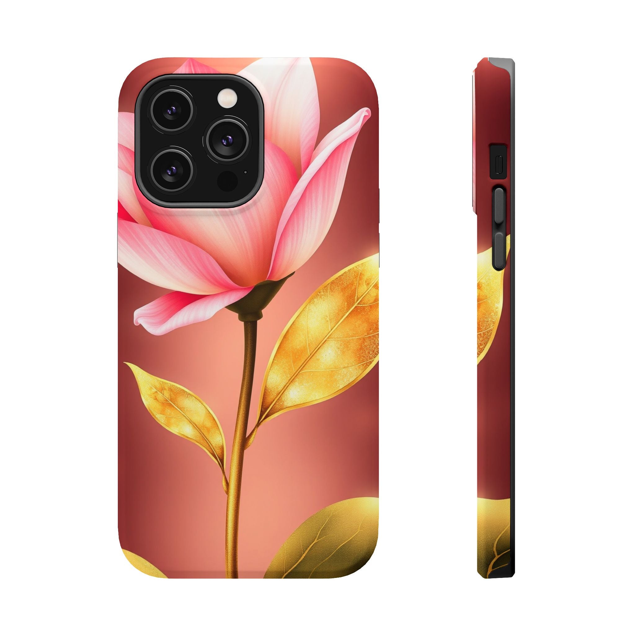 iPhone Dreamy Bloom and Leaf Design 14 Slim Everyday Designer Case · iPhone Case