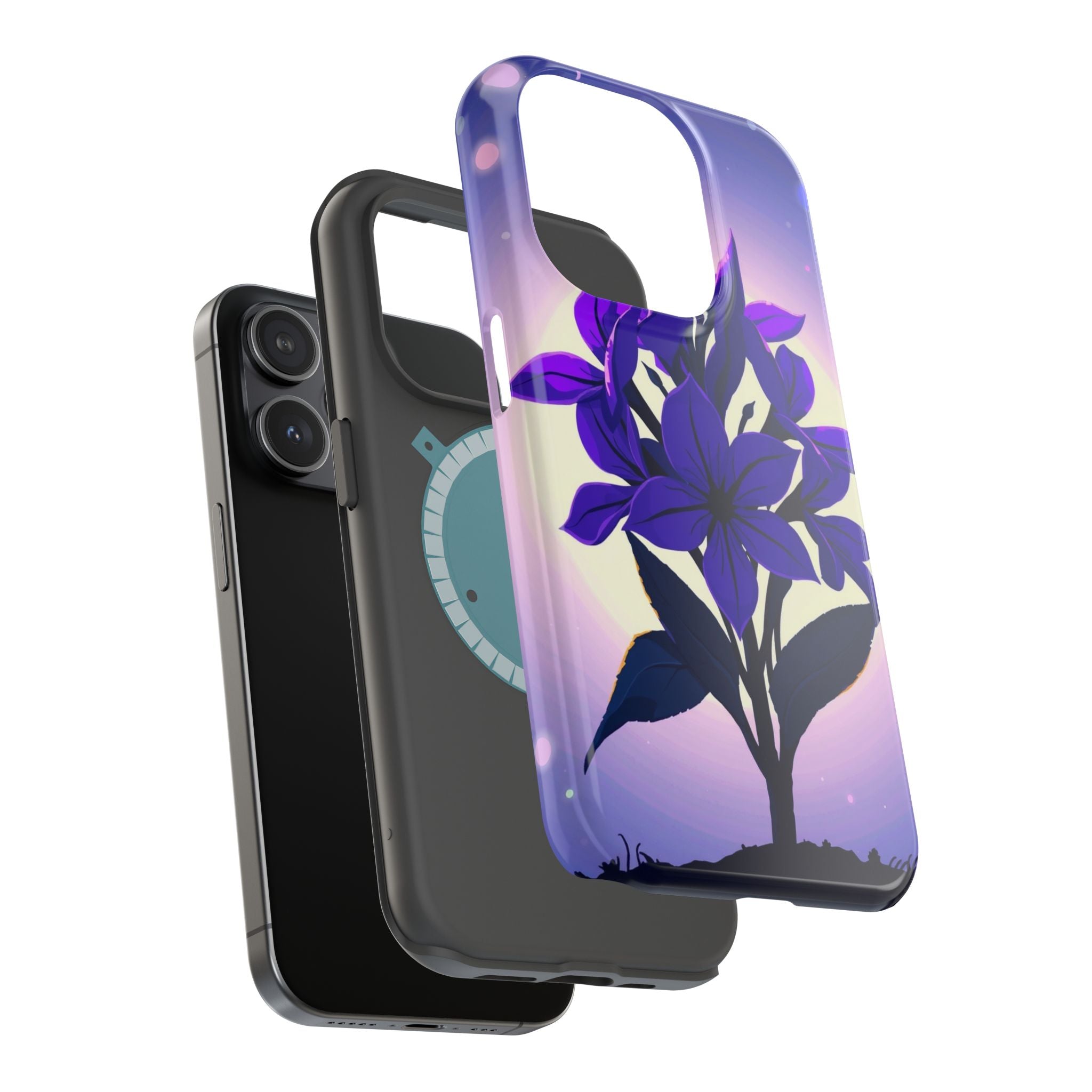 iPhone Floral Crown Mystic Art 13 Bold Modern Everyday Snap Case · iPhone Case