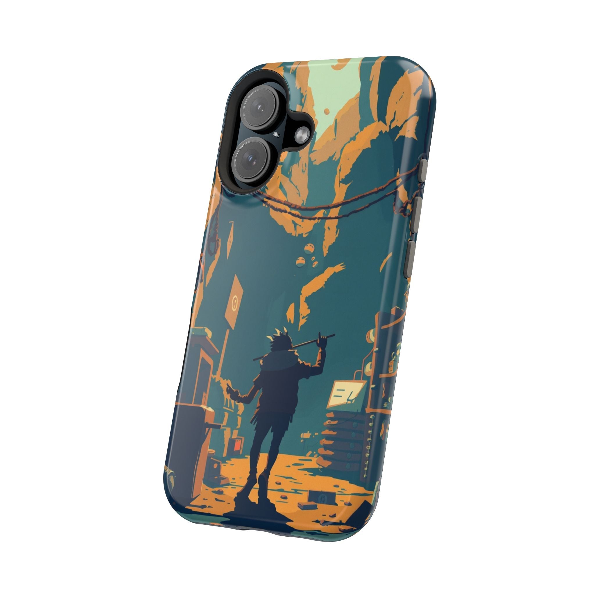 iPhone Mustard And Rust Unhinged in a Cute Way Soft Finish Everyday Case · iPhon