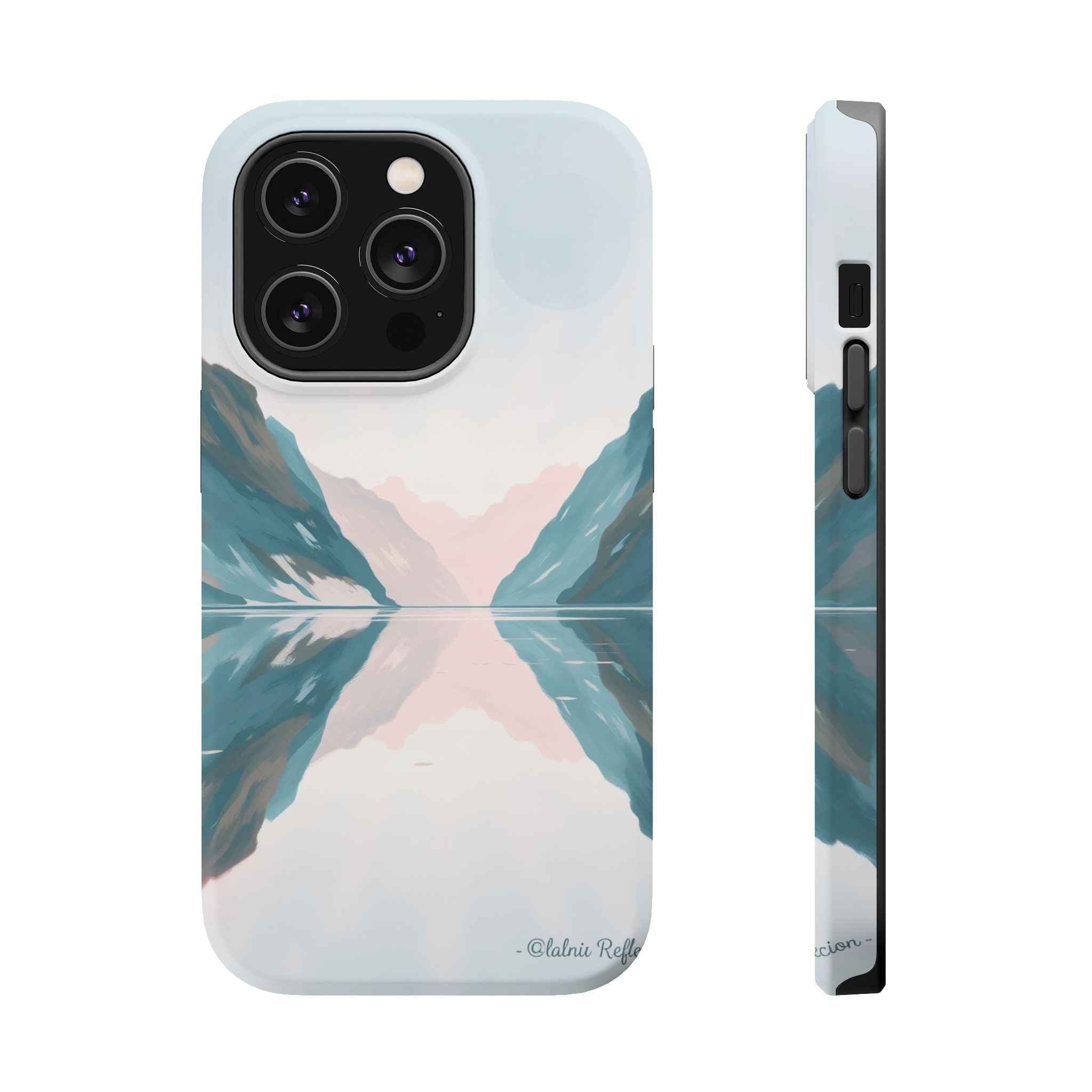 iPhone Fjord Reflection Oil Painting Impressionist iPhone Artistic · iPhone Case