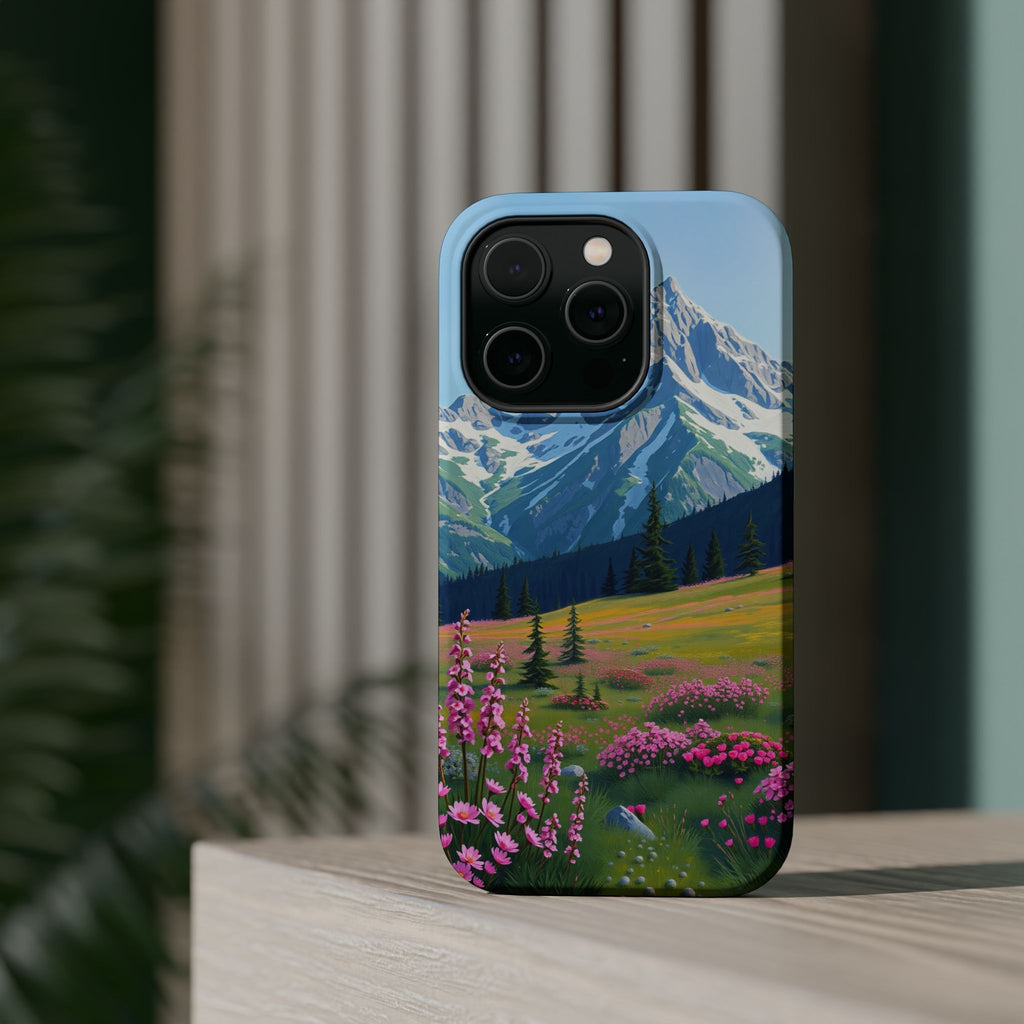 iPhone Earthy Alpine Meadow Design Bold Modern Everyday Snap Case · iPhone Case