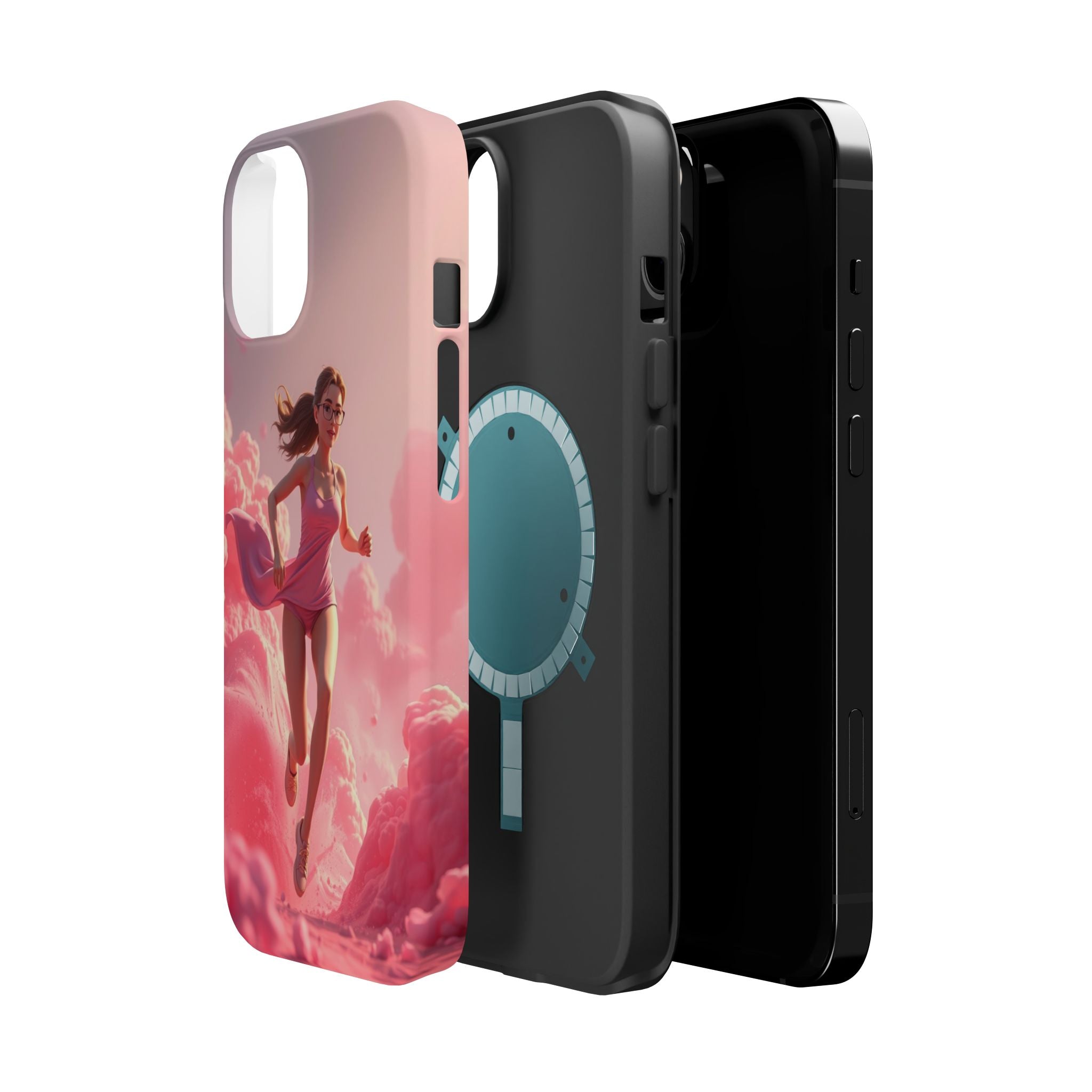 iPhone on Fumes 3D Digital Bold Modern Everyday Snap Case · iPhone Case