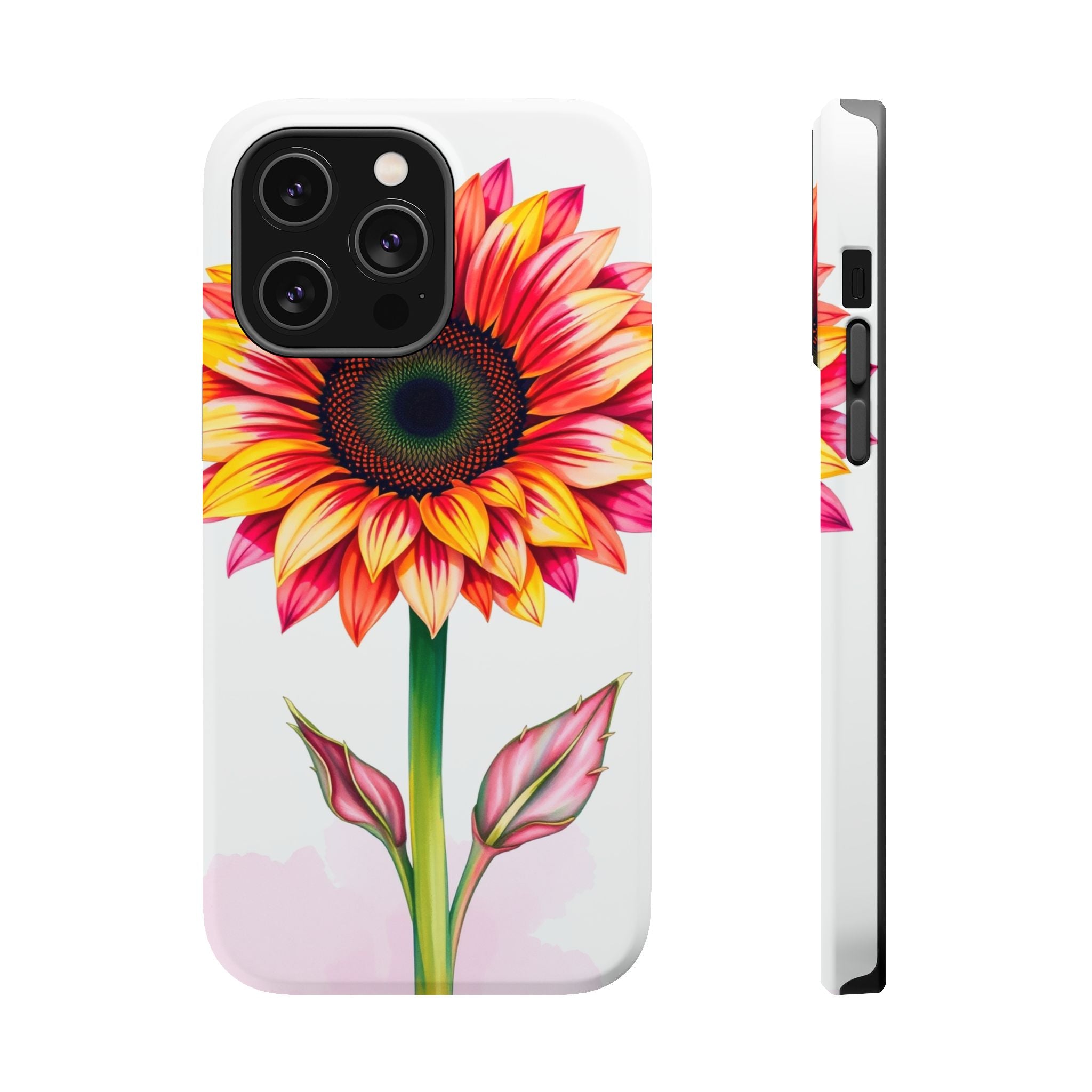 iPhone Sunflower Pop Vibrant Watercolor Slim Snap Case · iPhone Case