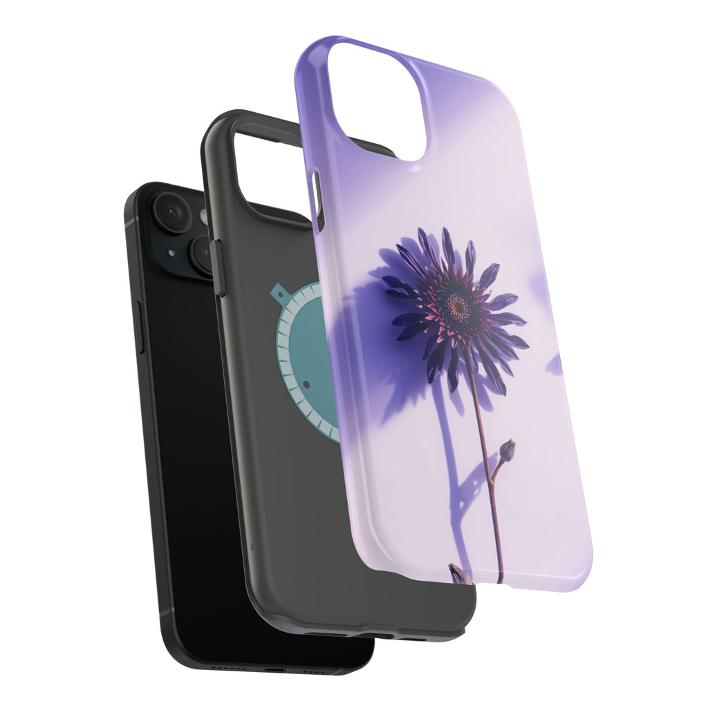 iPhone Indigo And Violet Dried Flower Flat Lay Soft iPhone Finish · iPhone Case
