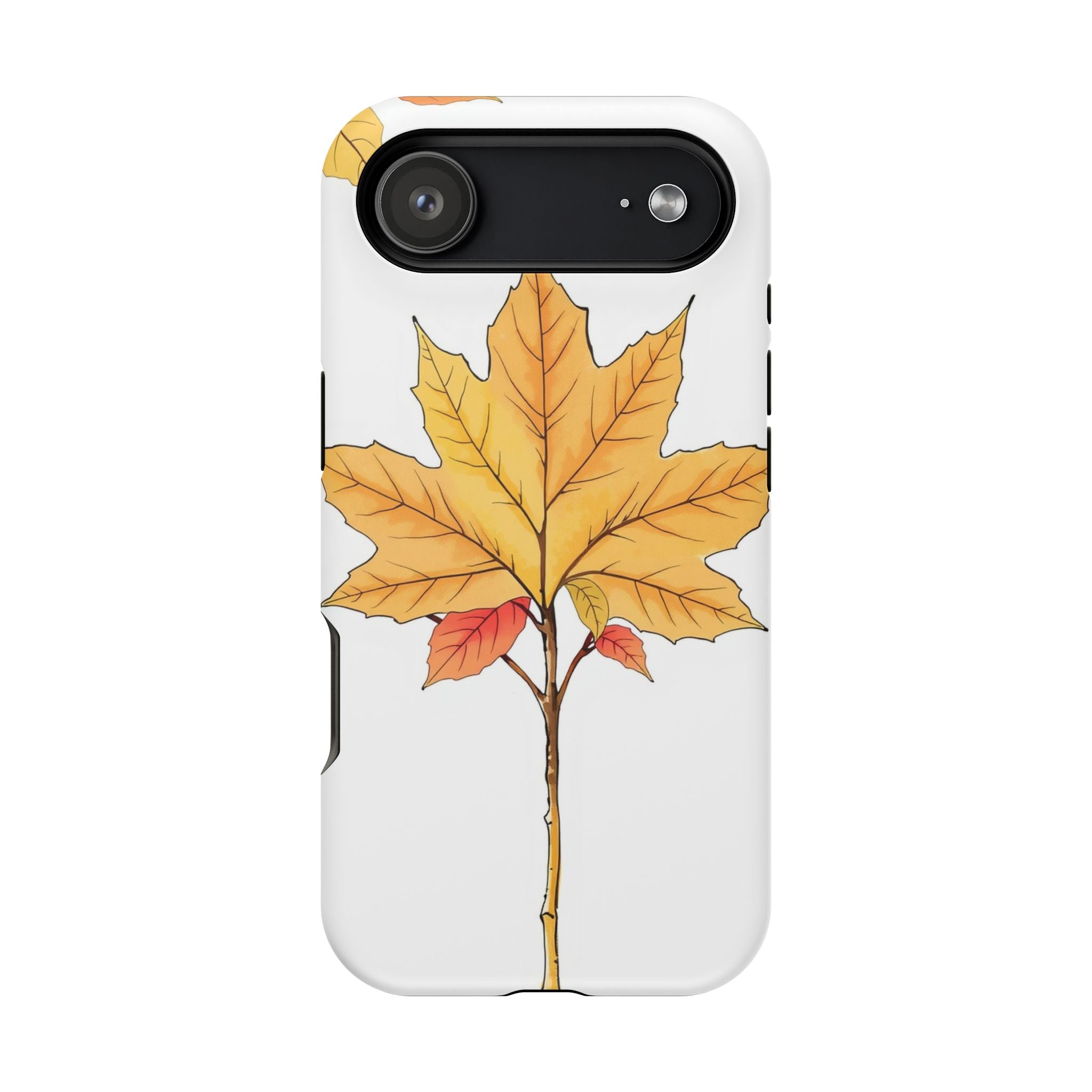iPhone Mint And Blush Autumn Maple Bold Modern Everyday Snap Case · iPhone Case