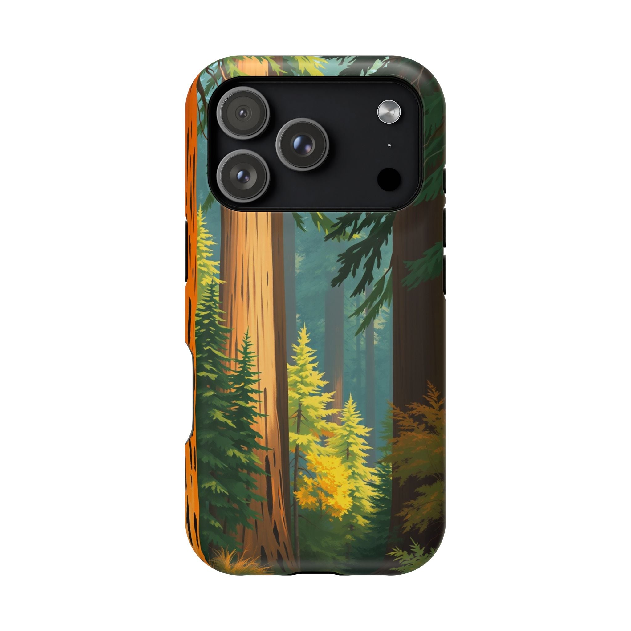 iPhone Redwood Forest Oil Painting Impressionist Clean iPhone Minimal · iPhone C