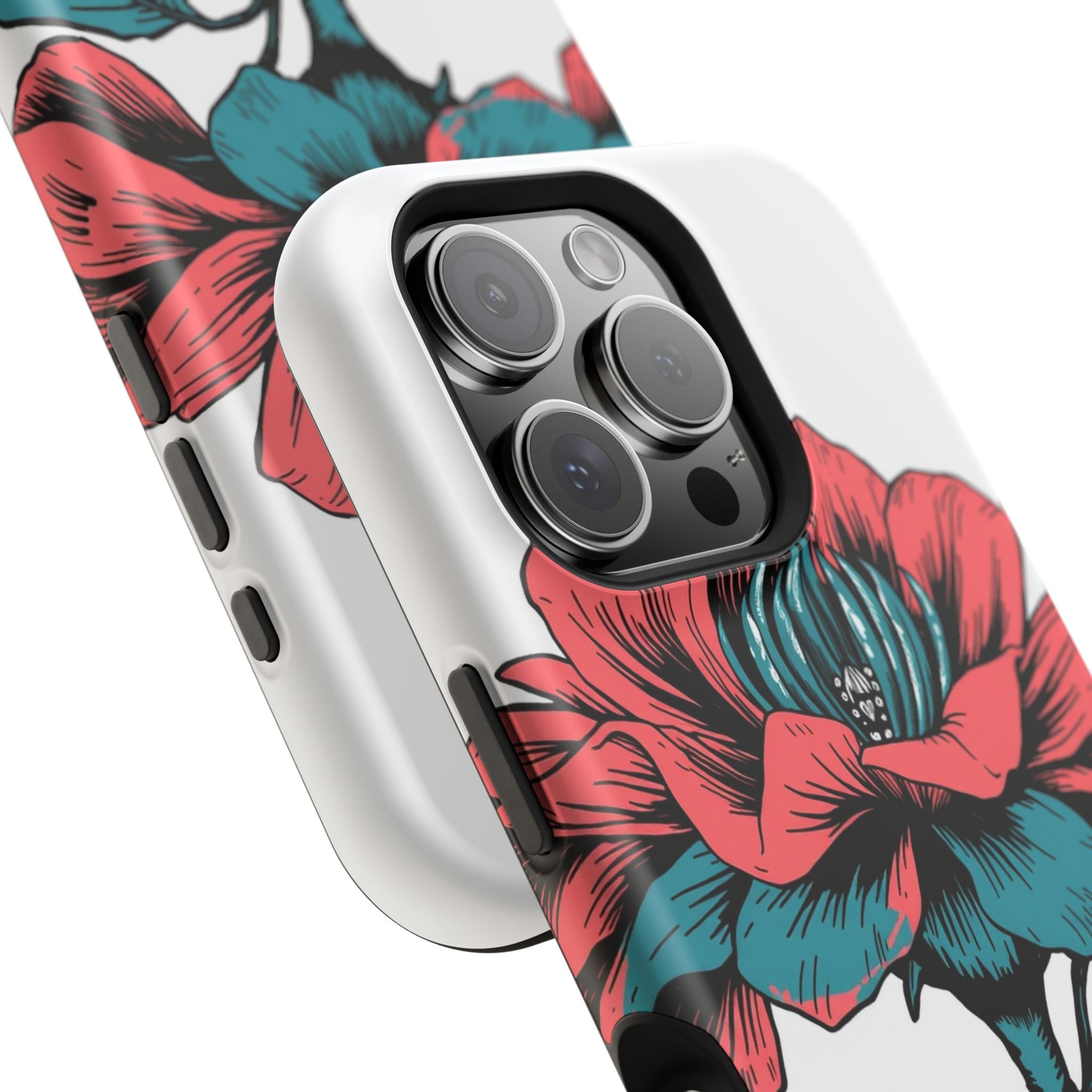 iPhone Garden Party Bloom Dark Gothic Ink Slim Snap Case · iPhone Case