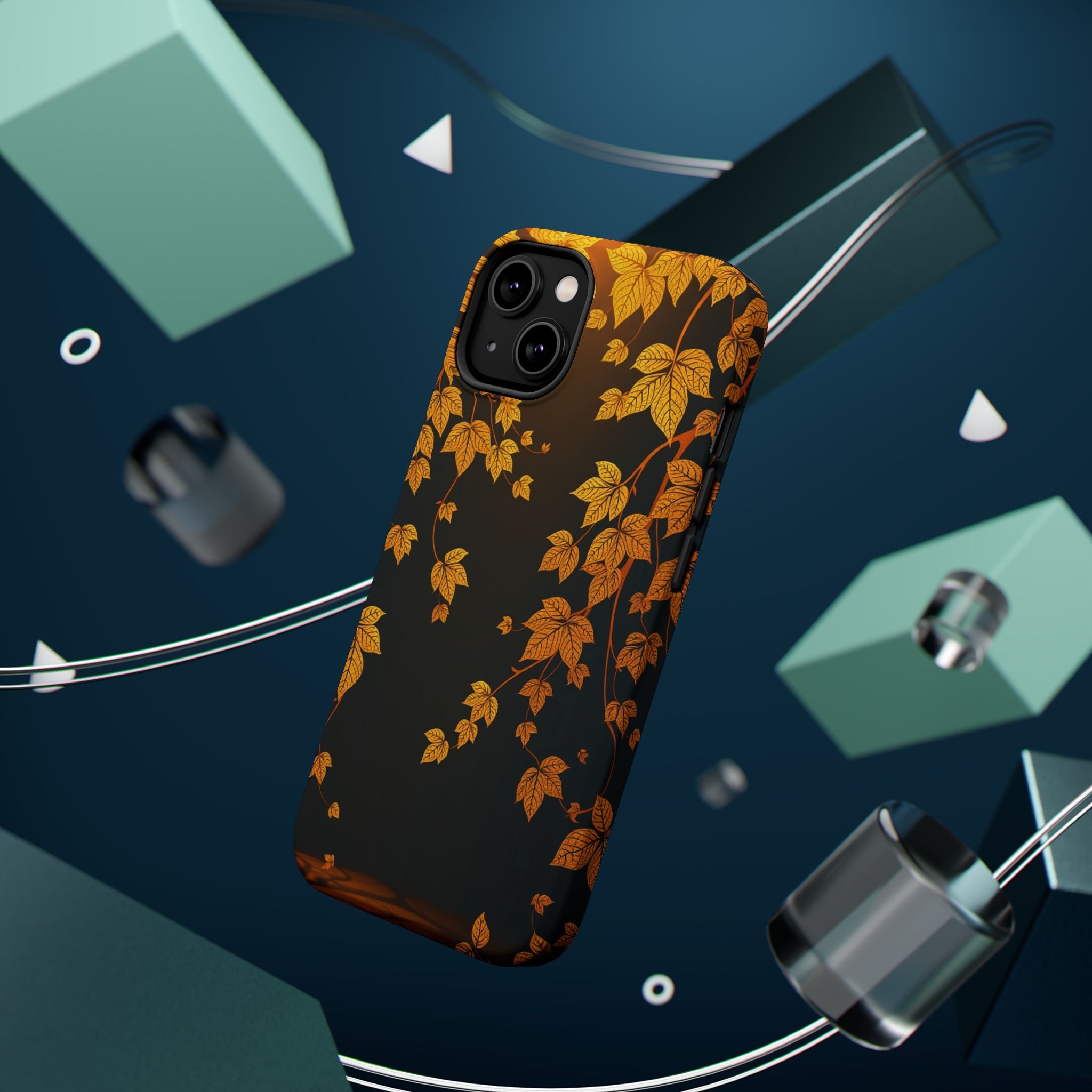 iPhone Mustard And Rust Art Nouveau Vine Slim Everyday iPhone 14 · iPhone Case