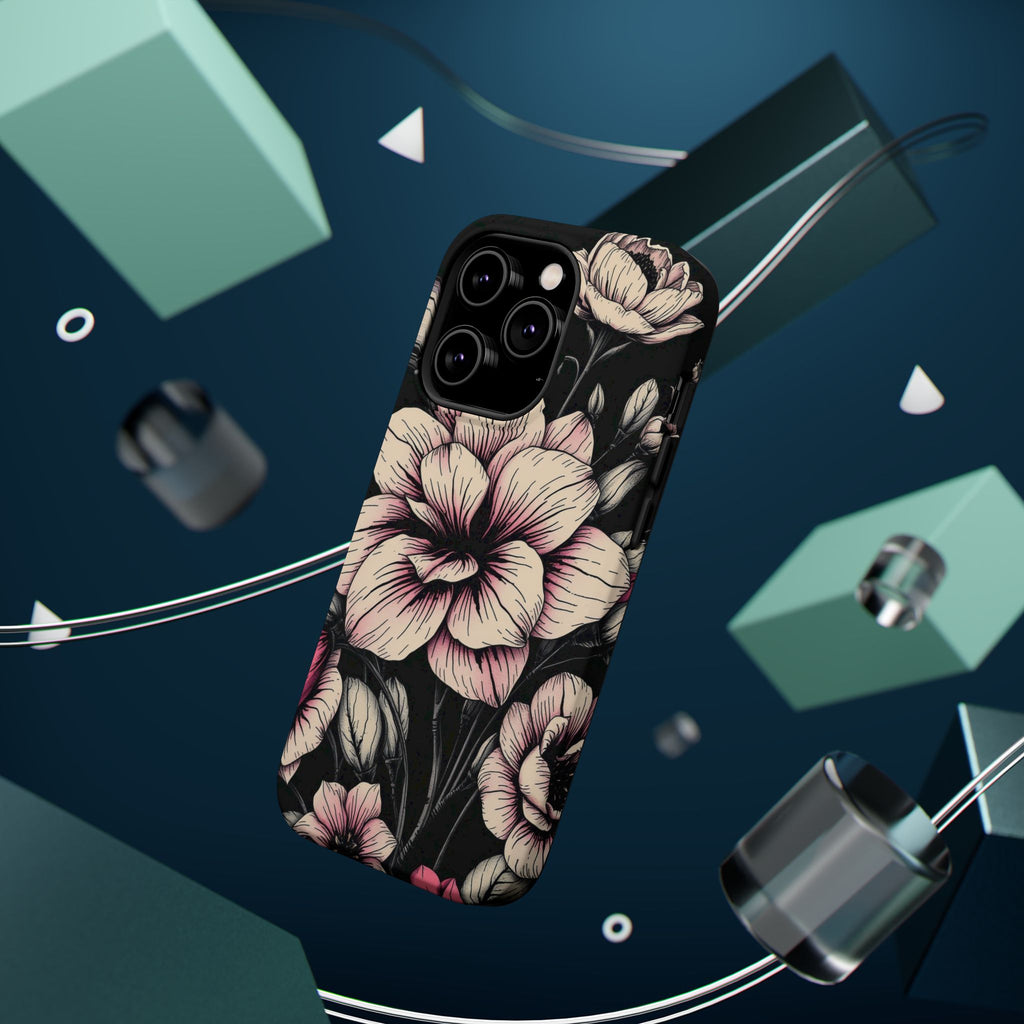 iPhone Floral Dark Academia Gothic Ink Slim Everyday Designer Case · iPhone Case