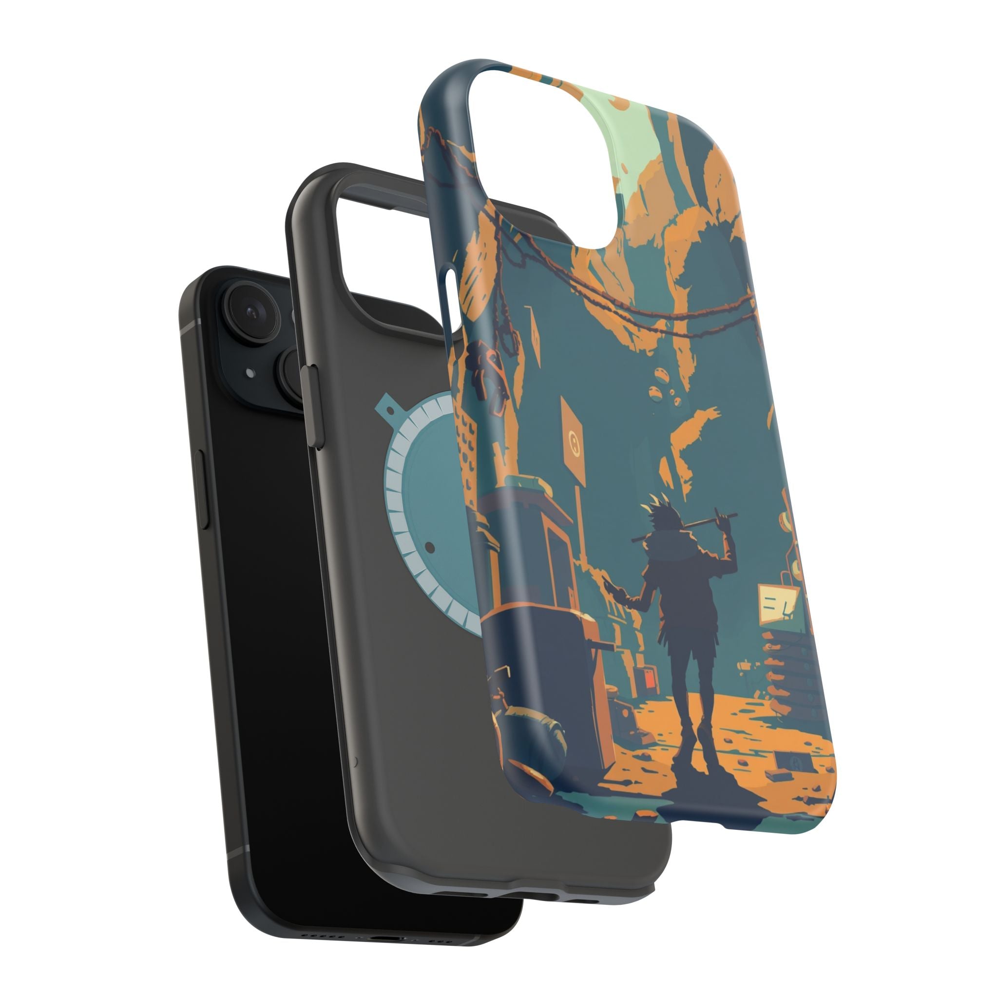 iPhone Mustard And Rust Unhinged in a Cute Way Soft Finish Everyday Case · iPhon