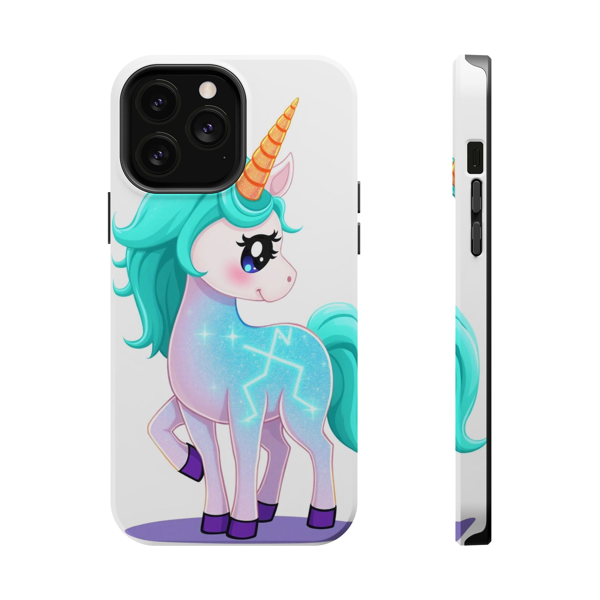 iPhone Turquoise Sparkle Unicorn Kids Fun iPhone Phone Case Gift · iPhone Case