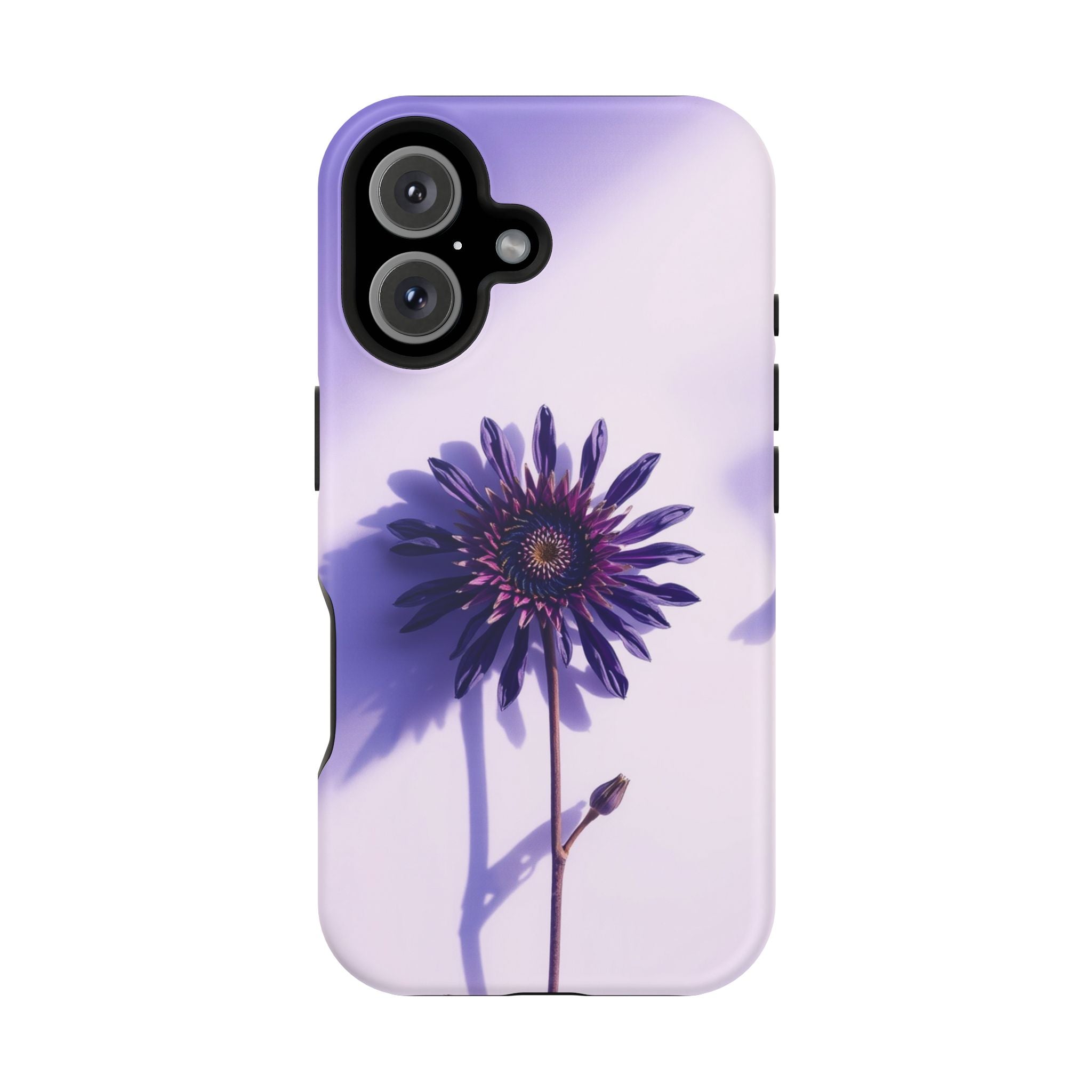 iPhone Indigo And Violet Dried Flower Flat Lay Soft iPhone Finish · iPhone Case