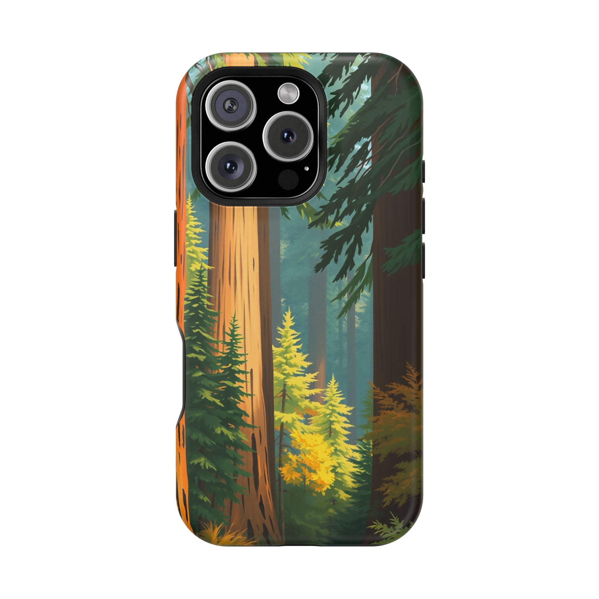 iPhone Redwood Forest Oil Painting Impressionist Clean iPhone Minimal · iPhone C