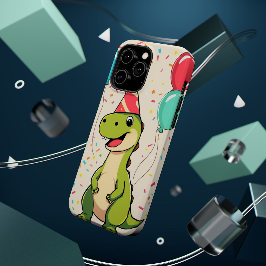 iPhone Dino with Party Hat Kids Fun Phone Case Gift Slim Snap Case · iPhone Case