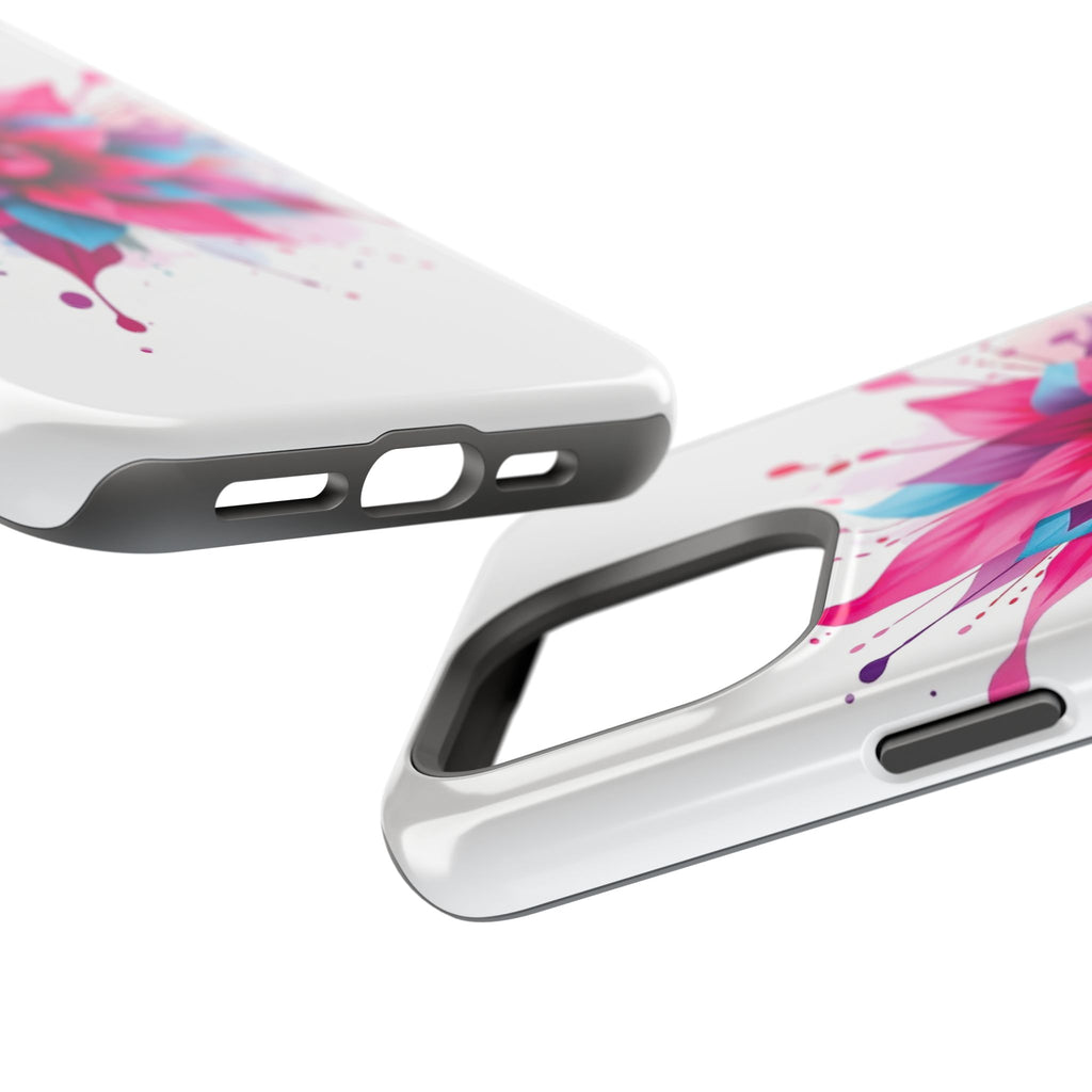 iPhone Floral Watercolor Splash Electric Art Slim iPhone Everyday · iPhone Case