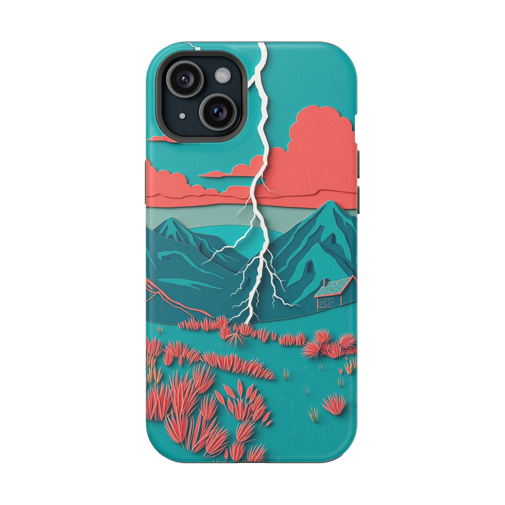 iPhone Prairie Lightning Paper Cut Art Slim Everyday Designer Case · iPhone Case
