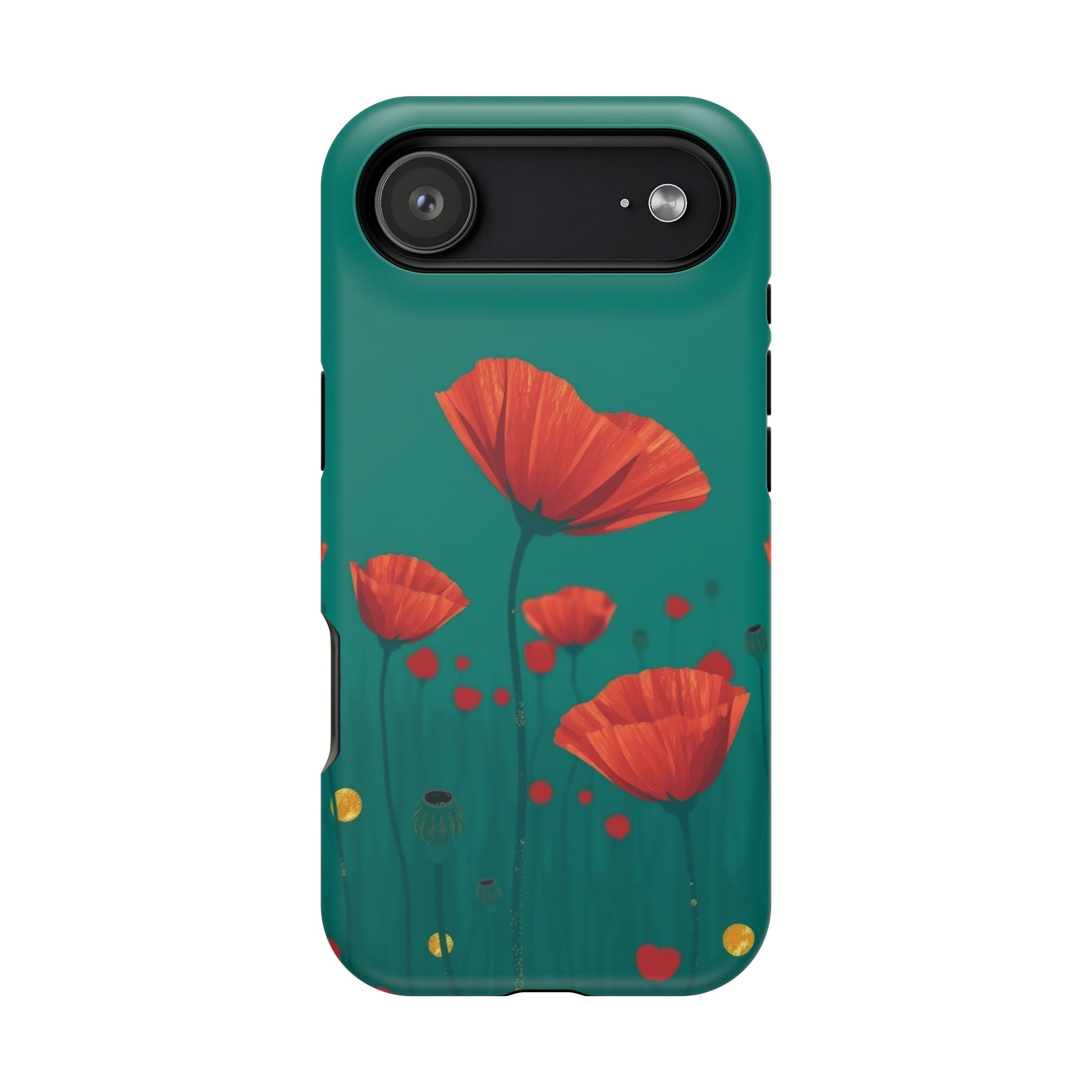 iPhone Earthy Poppy Field Design Bold Modern Everyday Snap Case · iPhone Case
