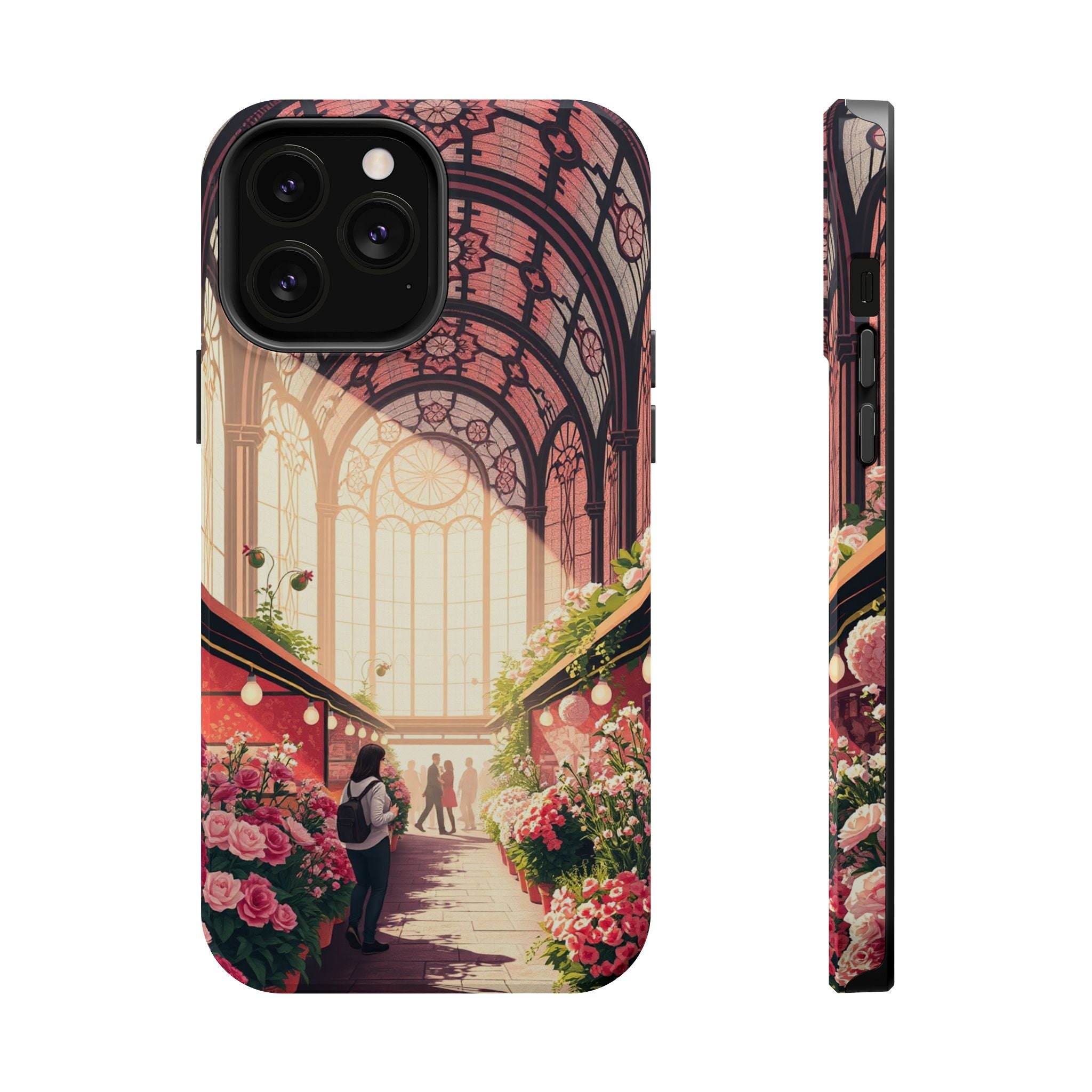 iPhone Flower Market Stained Glass Bold Modern Everyday Snap Case · iPhone Case