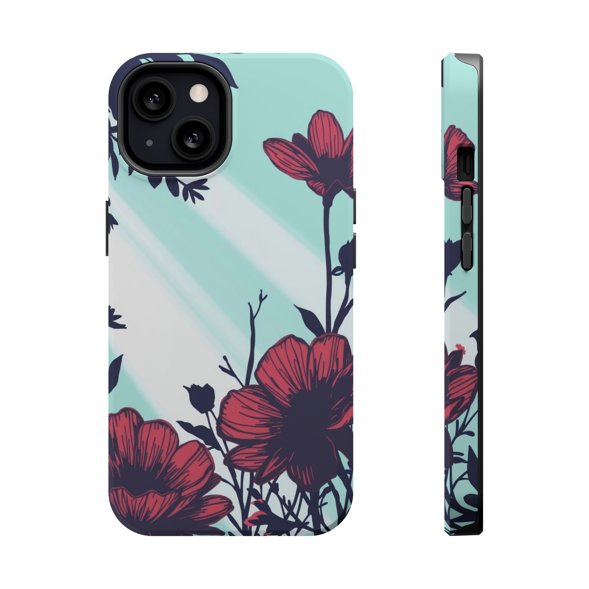 iPhone Floral Silhouette Cinematic Art Slim Everyday Designer Case · iPhone Case