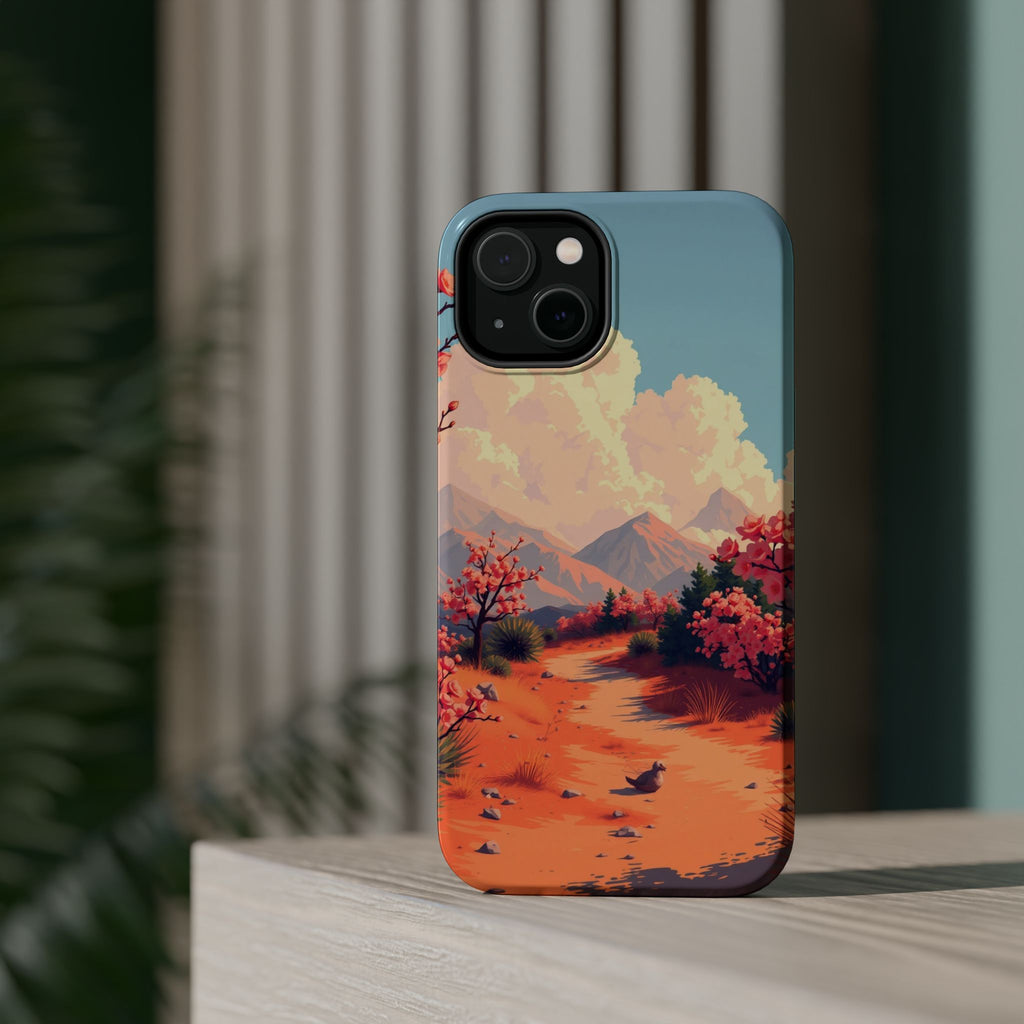 iPhone Burnt Orange And Sand Blossom Trail Slim iPhone Everyday · iPhone Case