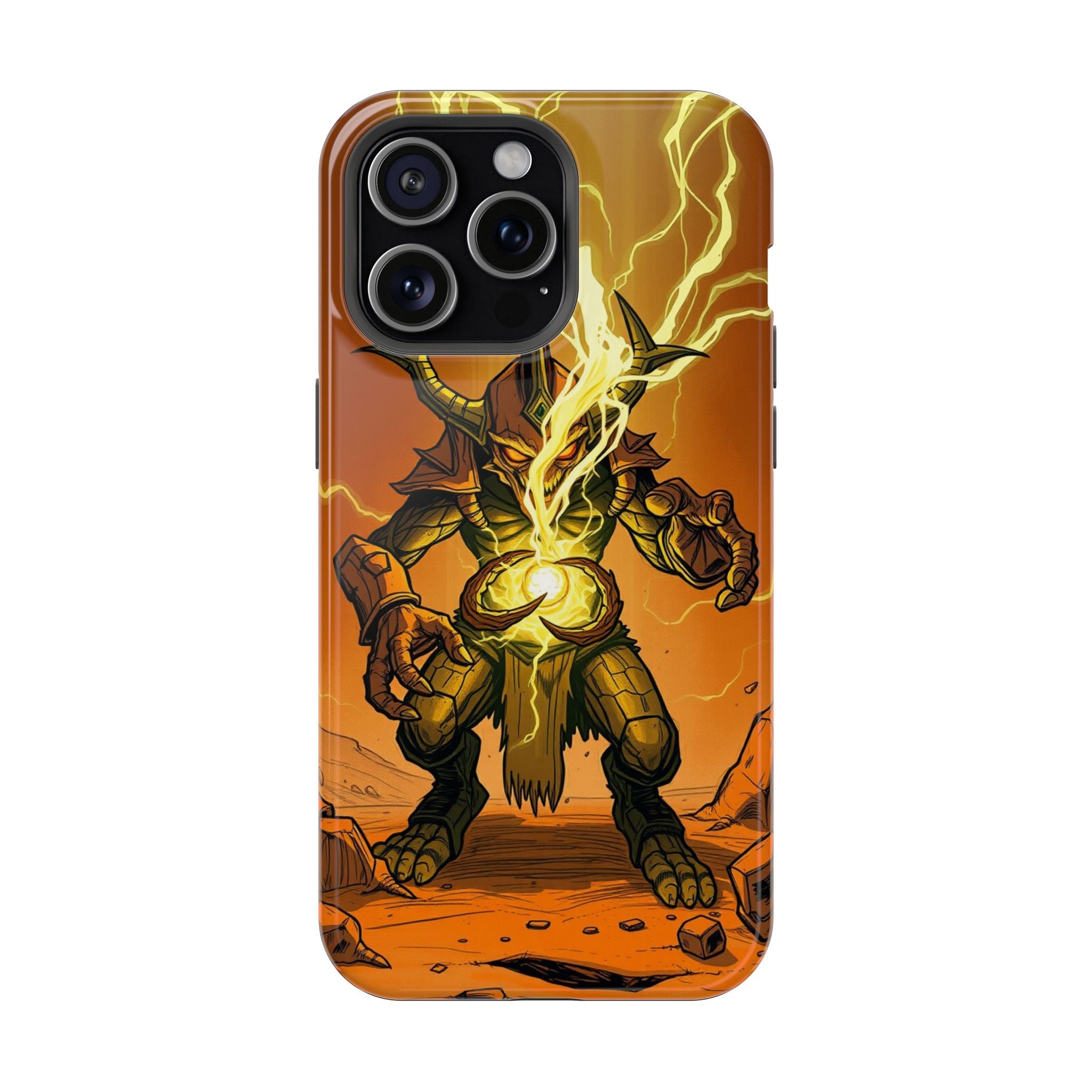 iPhone Burnt Orange And Sand Chaos Goblin Energy Clean Minimal Snap Case · iPhon
