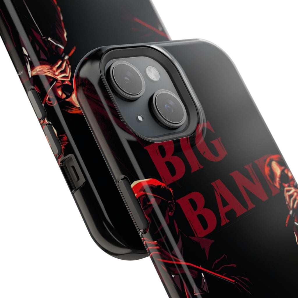 iPhone Black And Crimson Big Band Era Slim Everyday Designer Case · iPhone Case