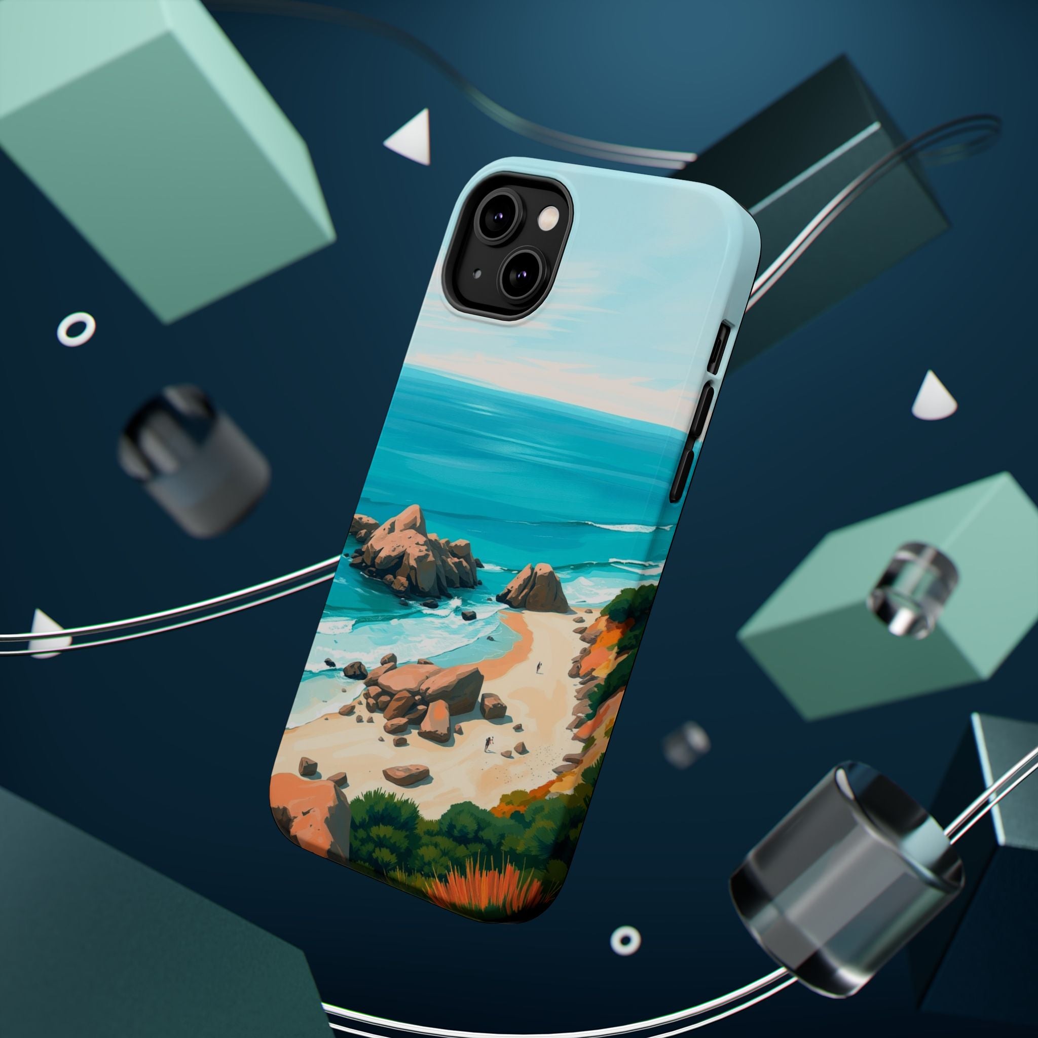 iPhone Pebble Beach Cinematic Art Bold Modern Everyday Snap Case · iPhone Case